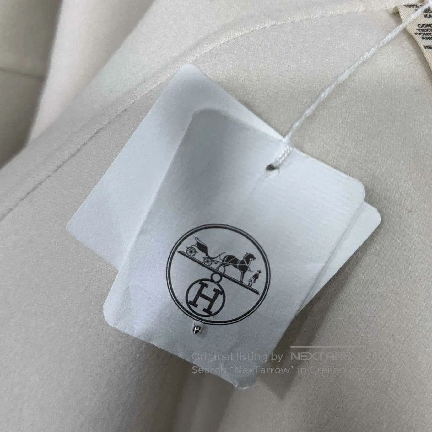 Hermes Hermes Milky White Cashmere Coat. Size S / US 4 / IT 40 - 4 Thumbnail