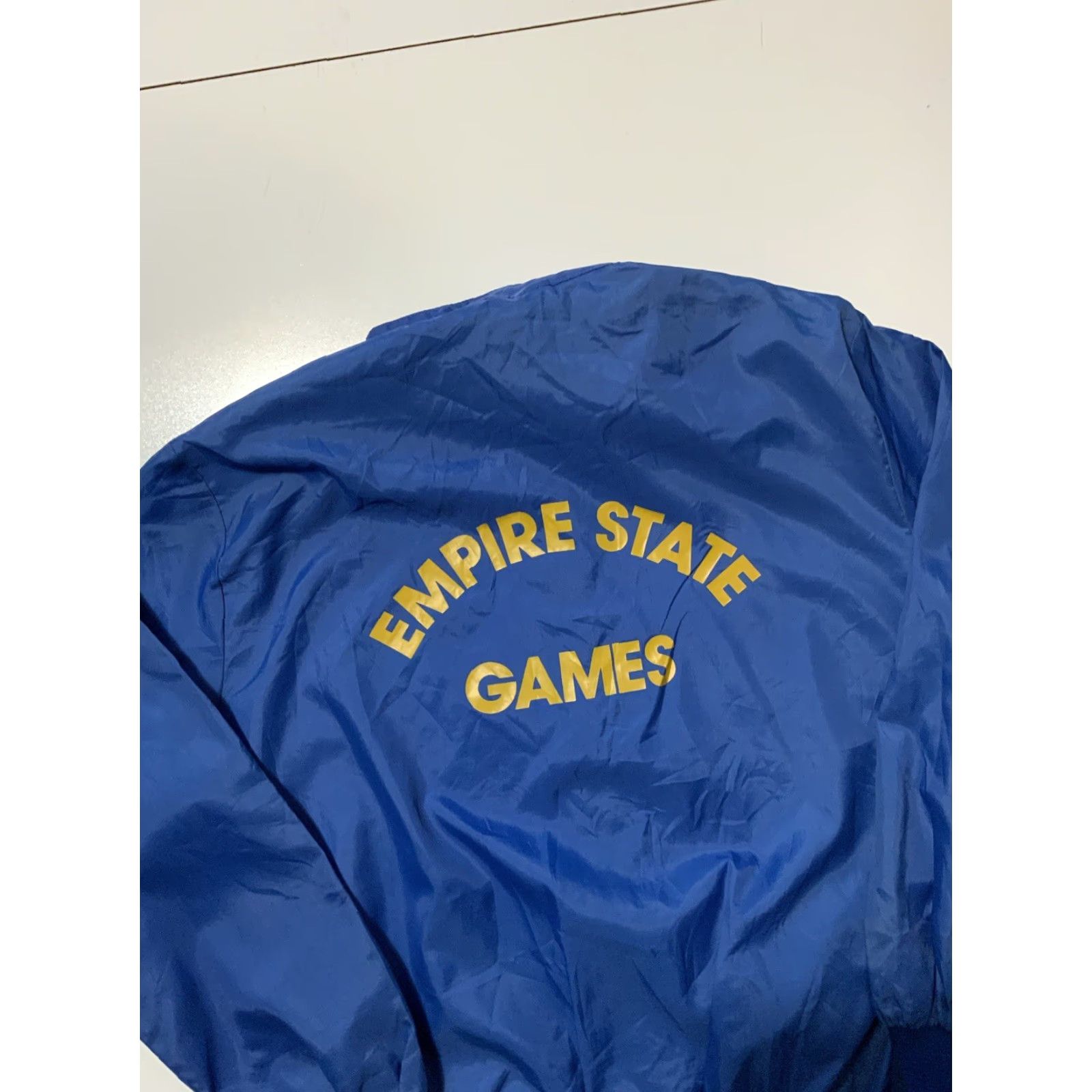 Vintage VINTAGE Duralux Windbreaker 1989 Empire State Games Ithaca New York State Parks NY Blue L Mens/Adults Jackets? Size US L / EU 52-54 / 3 - 5 Thumbnail