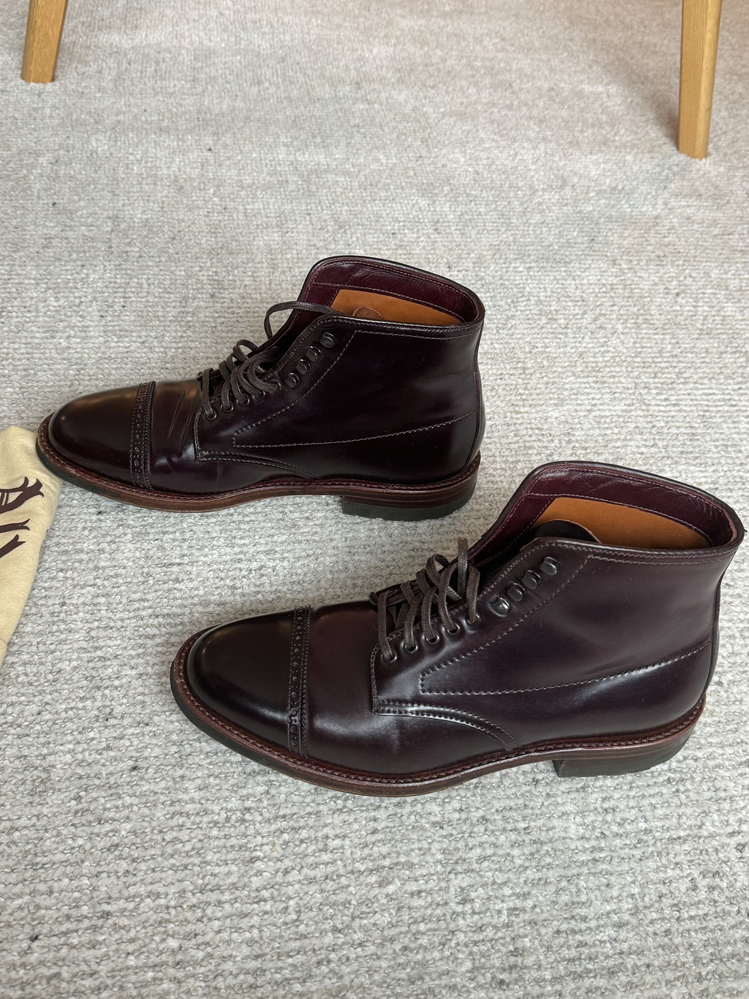 Alden x Brogue Jumper Boot (commando sole)