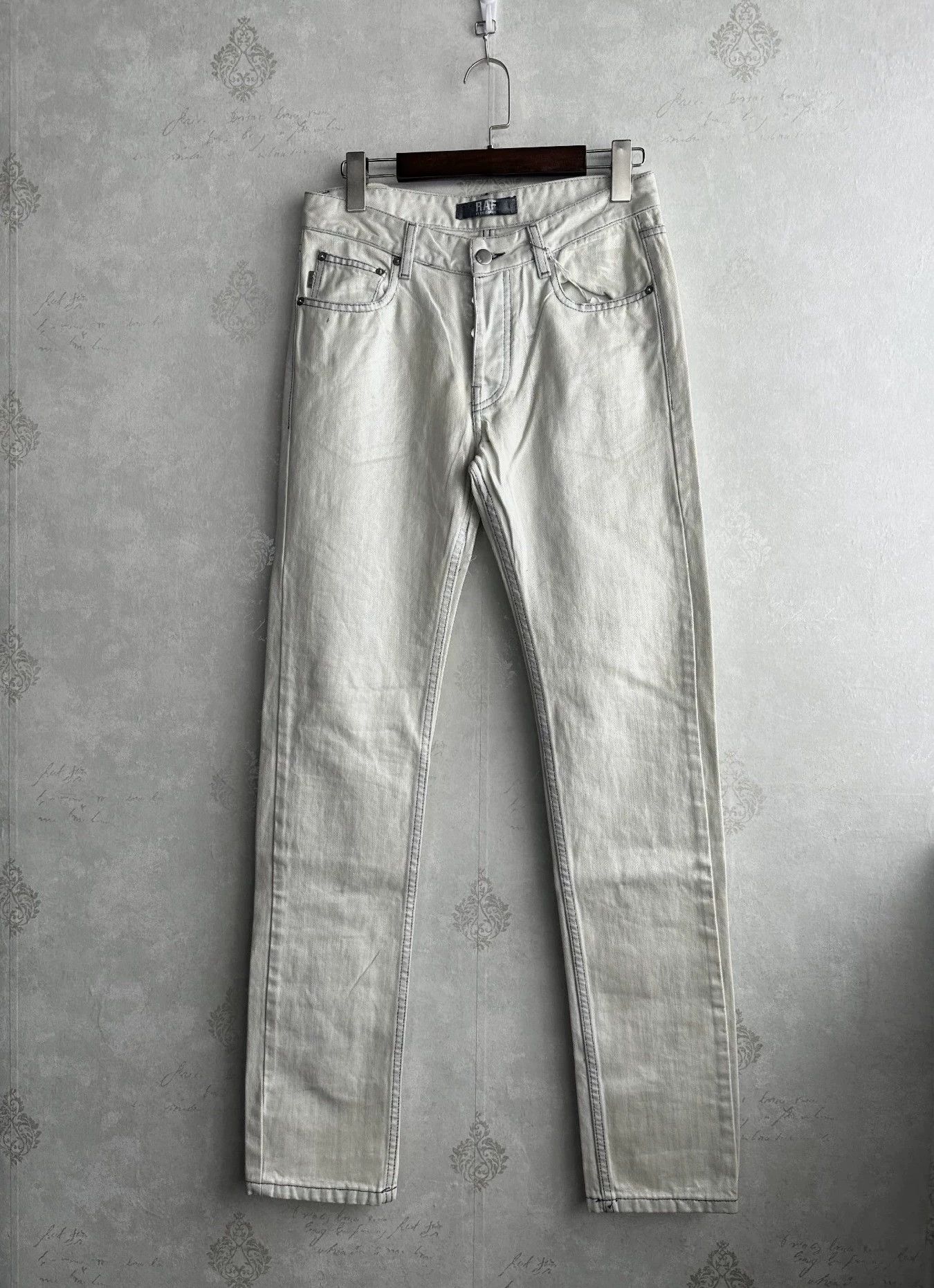 Raf by Raf Simons Raf by Raf Simons 2007ss brushed-leather jeans Size US 30 / EU 46 - 1 Thumbnail