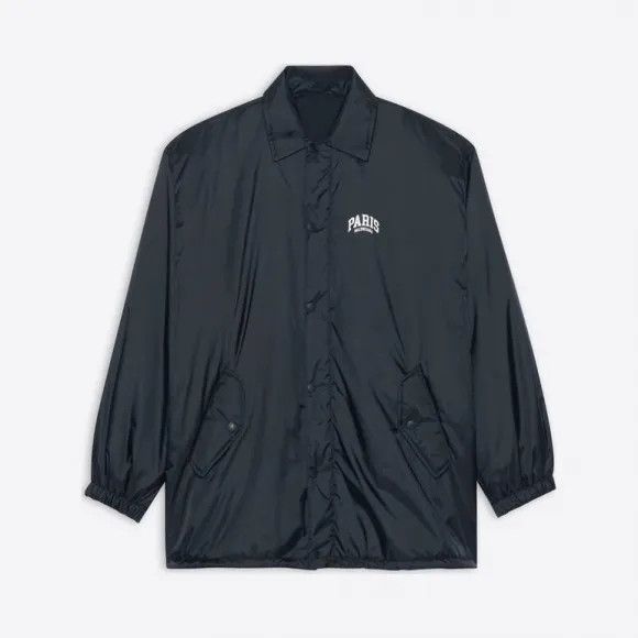 Balenciaga o1mt1gz1024 Cities Paris Rain Jacket in Black Size US M / EU 48-50 / 2 - 1 Preview
