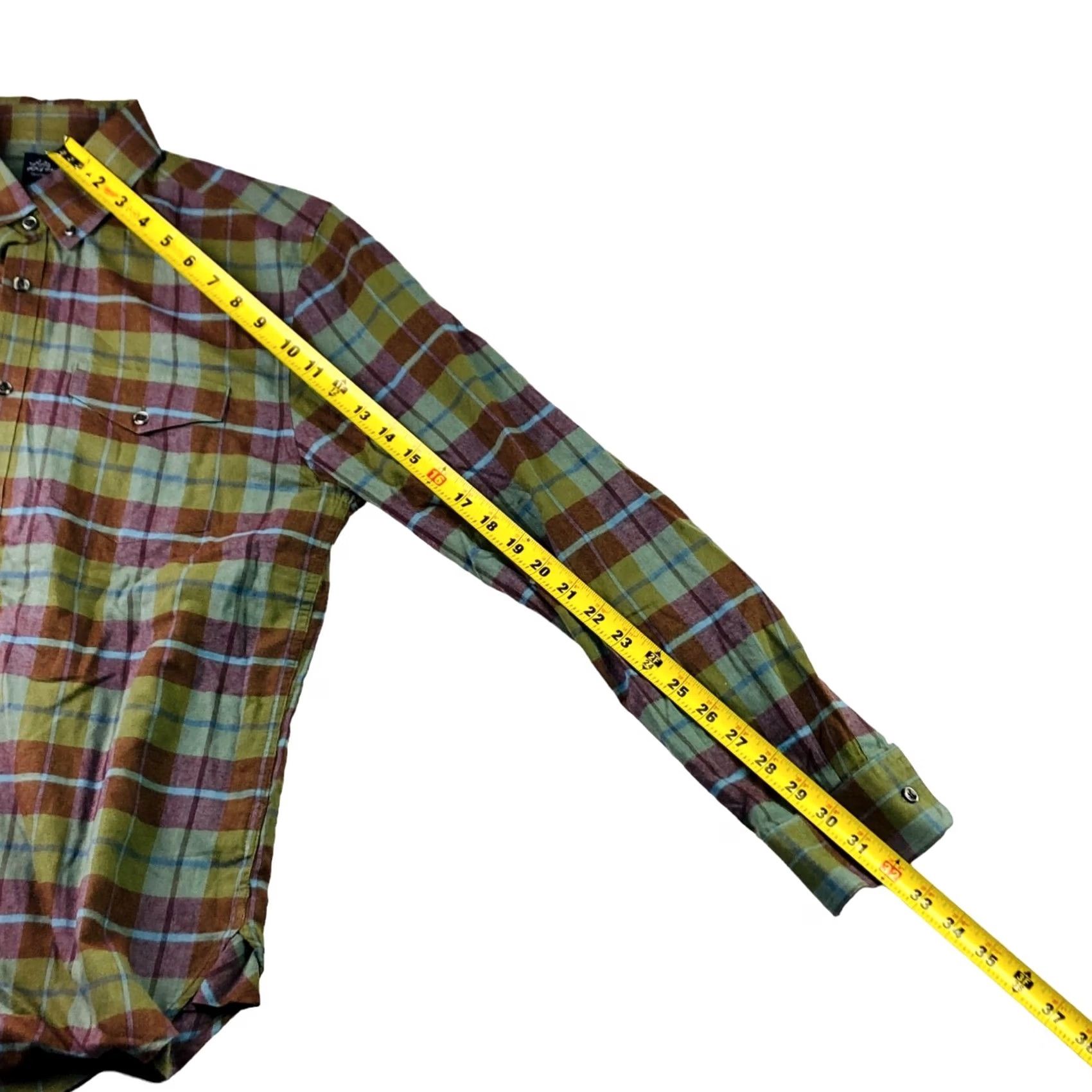 Vintage LL Bean Men’s 100% Cotton Button-Up Shirt Green/Brown Plaid Small Long Sleeve Collared Button-Down Vintage No Size US S / EU 44-46 / 1 - 7 Thumbnail