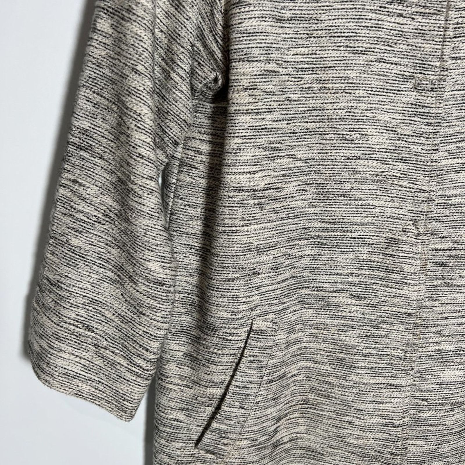 Eileen Fisher Eileen Fisher Ecru Tweed Round Neck Jacket PP XS Size XS / US 0-2 / IT 36-38 - 10 Thumbnail