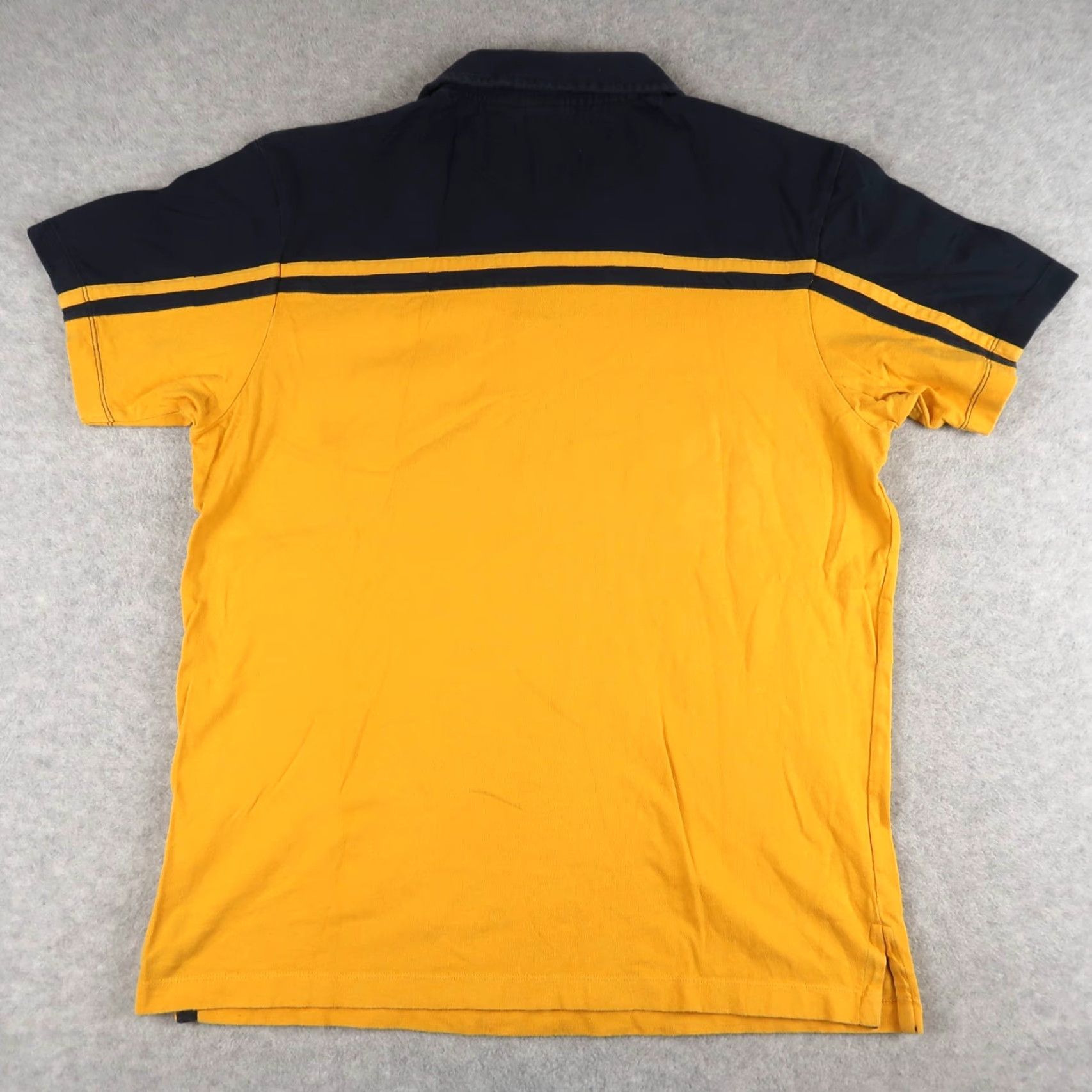 Gap VINTAGE Y2K GAP Shirt Polo Yellow Blue Short Sleeve Mens M Medium Collared Size US M / EU 48-50 / 2 - 2 Thumbnail