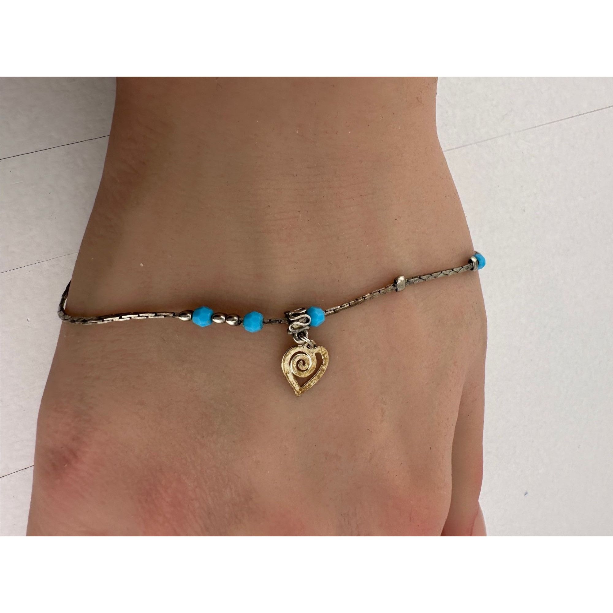 Other Womens Blue Bead Charm Bracelets/Anklets (2) with Clasps Size ONE SIZE - 11 Thumbnail