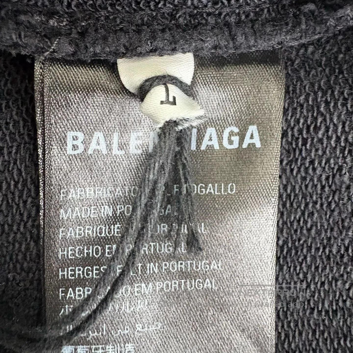 Balenciaga balenciaga logo print black hoodie sweatshirt. Size US L / EU 52-54 / 3 - 6 Thumbnail