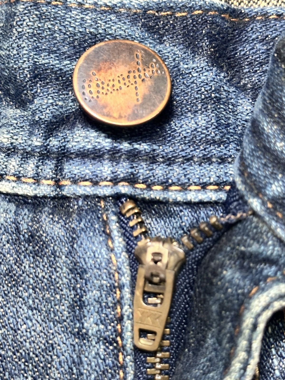 Wrangler Wrangler Vintage Rare Drop Design With Flare and Faded Wash Size US 31 - 9 Thumbnail