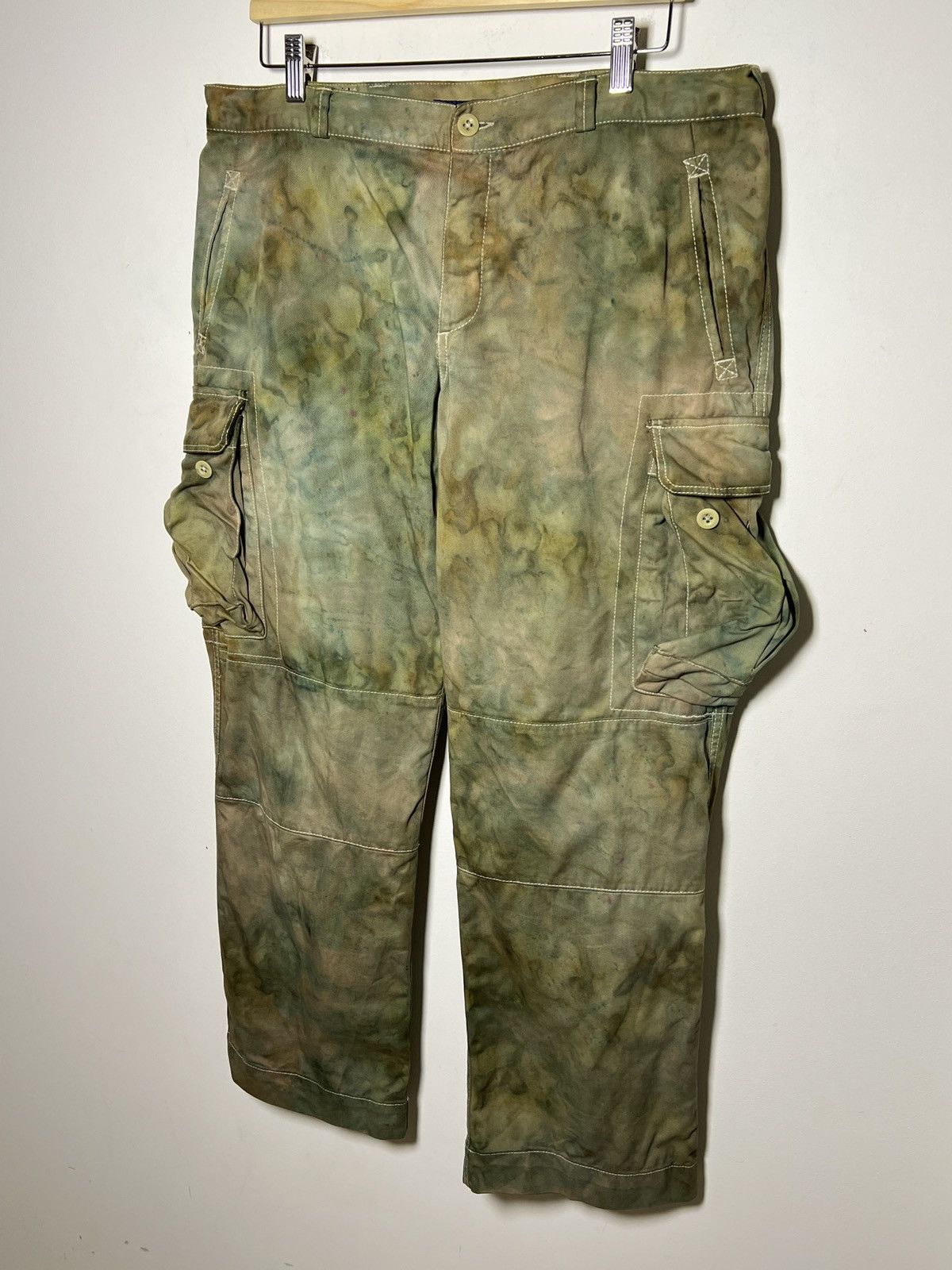 Polo Ralph Lauren ralph lauren tie dye cargo camo multipocket army pants Size US 36 / EU 52 - 2 Thumbnail