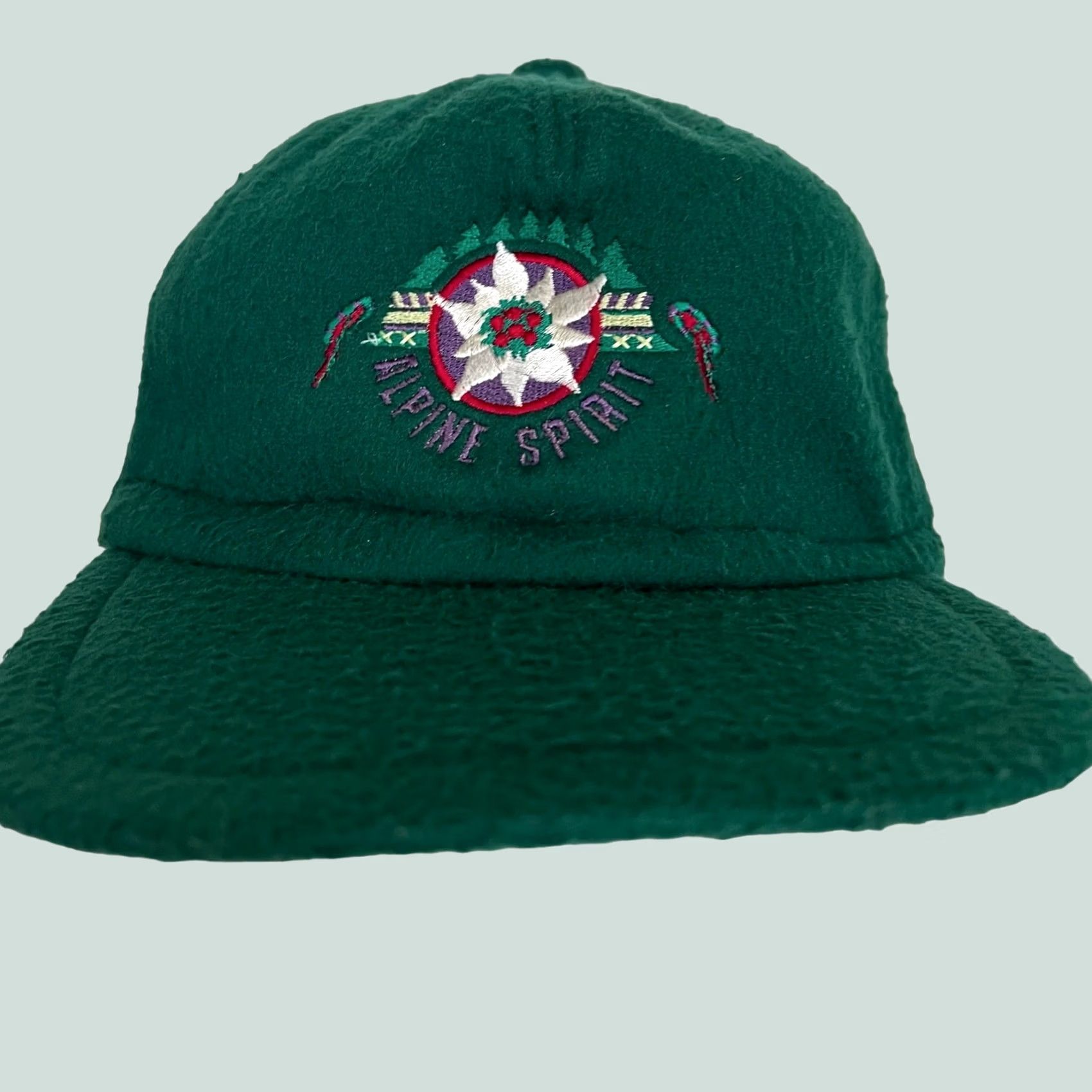 ESPIRIT VINTAGE Southwest Fleece Cap Hat Green Alpine Spirit Ear Flap Unbranded Unisex Adults One Size Baseball Cap Size ONE SIZE - 1 Thumbnail