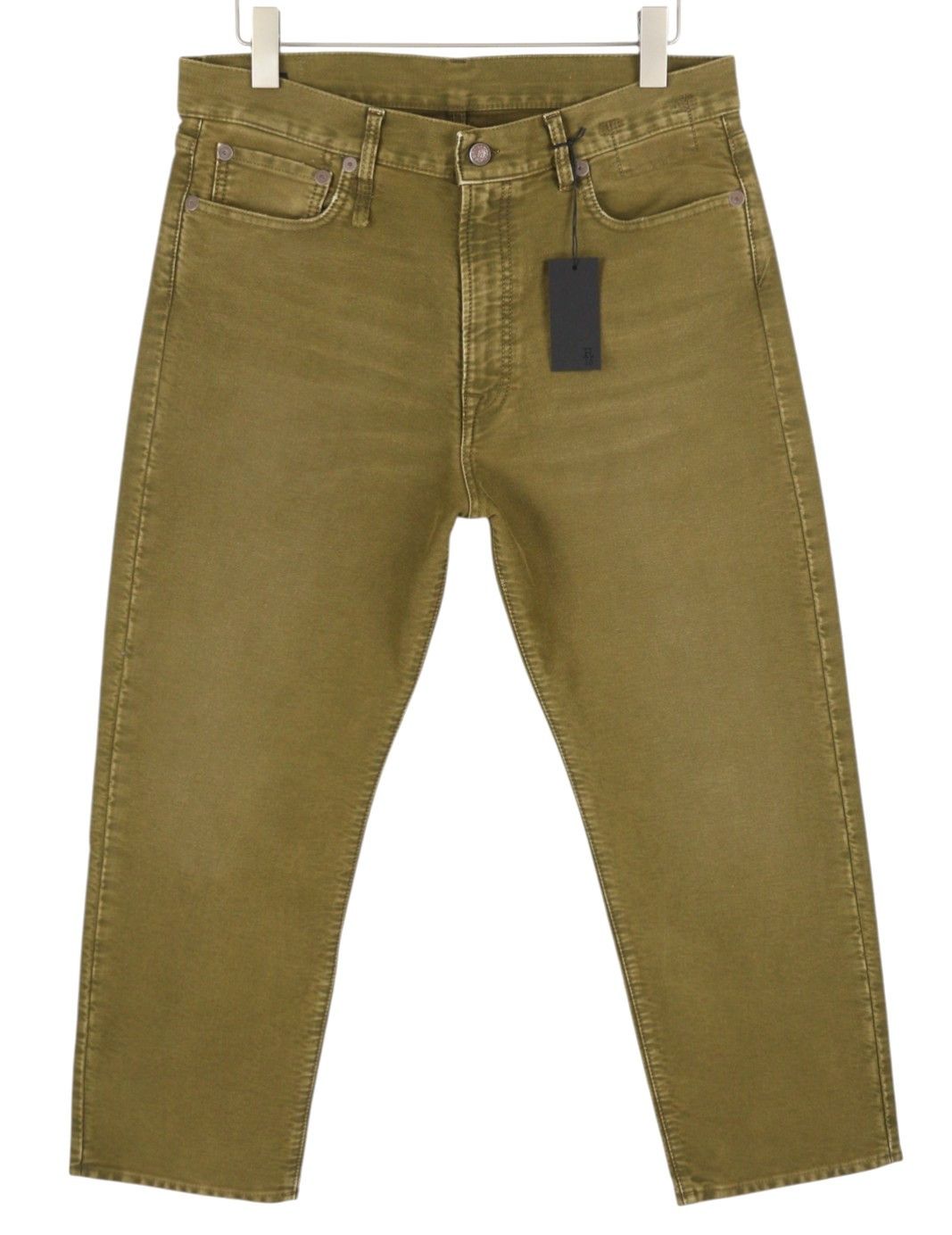 R13 BOYFRIEND 30 Olive Garment Dyed Moleskin Faded FW25 86534 Size 30" / US 8 / IT 44 - 1 Thumbnail
