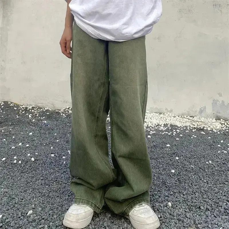 Japanese Brand Jeans Baggy Frayed wide-leg retro Style Hip-hop Trousers Size US 32 / EU 48 - 1 Thumbnail