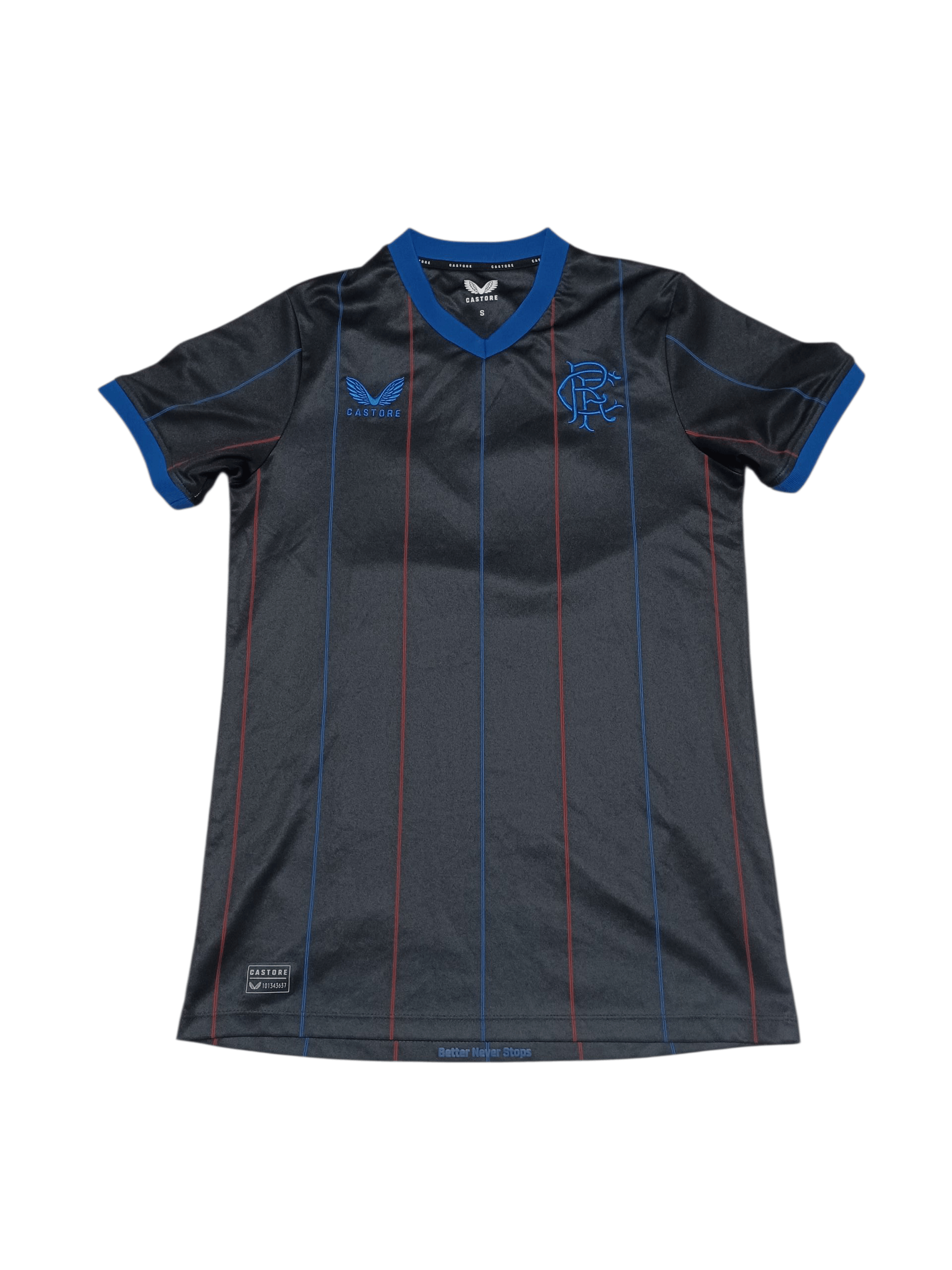 Castore RANGERS GLASGOW CASTORE 2022/2023 FOURTH SOCCER JERSEY Size US S / EU 44-46 / 1 - 1 Thumbnail