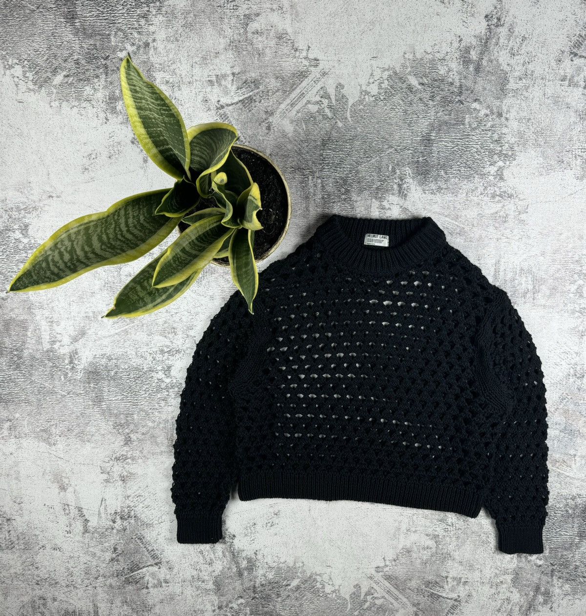 Archival Clothing Vintage Helmut Lang Mesh Gauge Y2K Handknit Knited  Sweater | Grailed