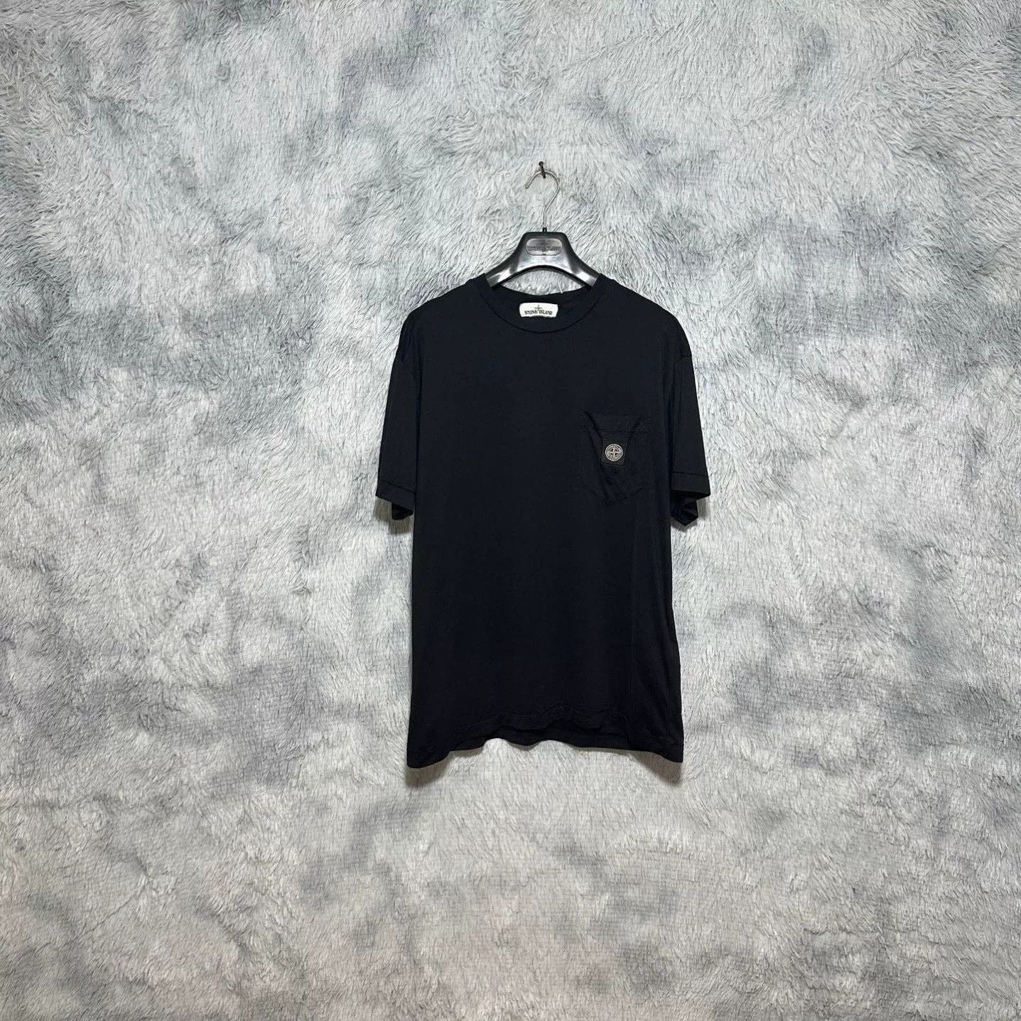 Stone Island Stone Island Black Short Sleeve T-Shirt XL Size US XL / EU 56 / 4 - 1 Thumbnail