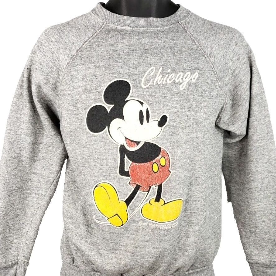 Velva Sheen VINTAGE Velva Sheen Mickey Mouse Sweatshirt Mens Small Size 80s Disney Chicago Made In USA Sweatshirt Crew Neck Gray Cotton Blend Long Sleeve Size US S / EU 44-46 / 1 - 2 Thumbnail