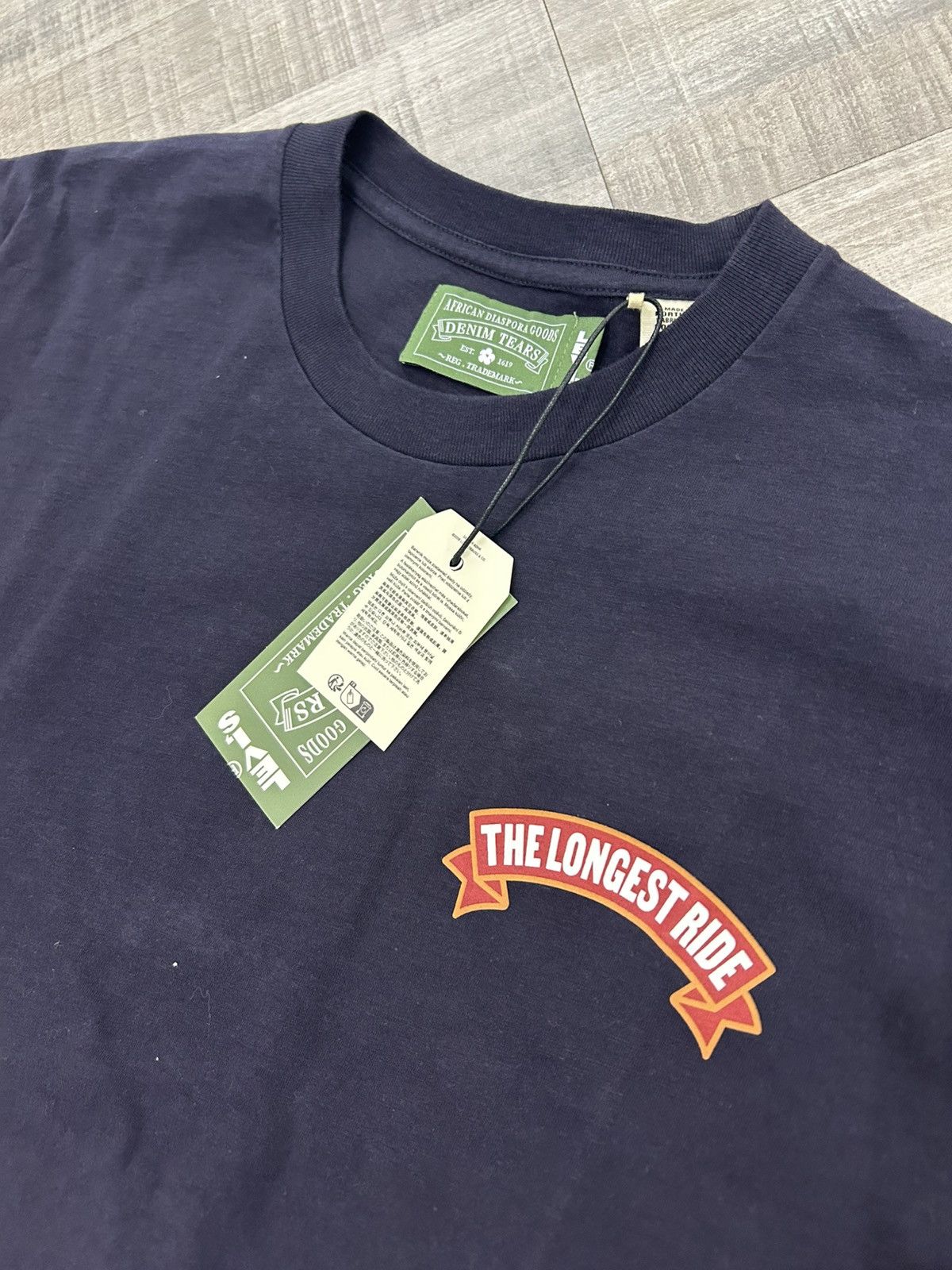 DENIM TEARS × Levi's Denim Tears x Levi’s The Longest Ride Tee Size US L / EU 52-54 / 3 - 4 Thumbnail