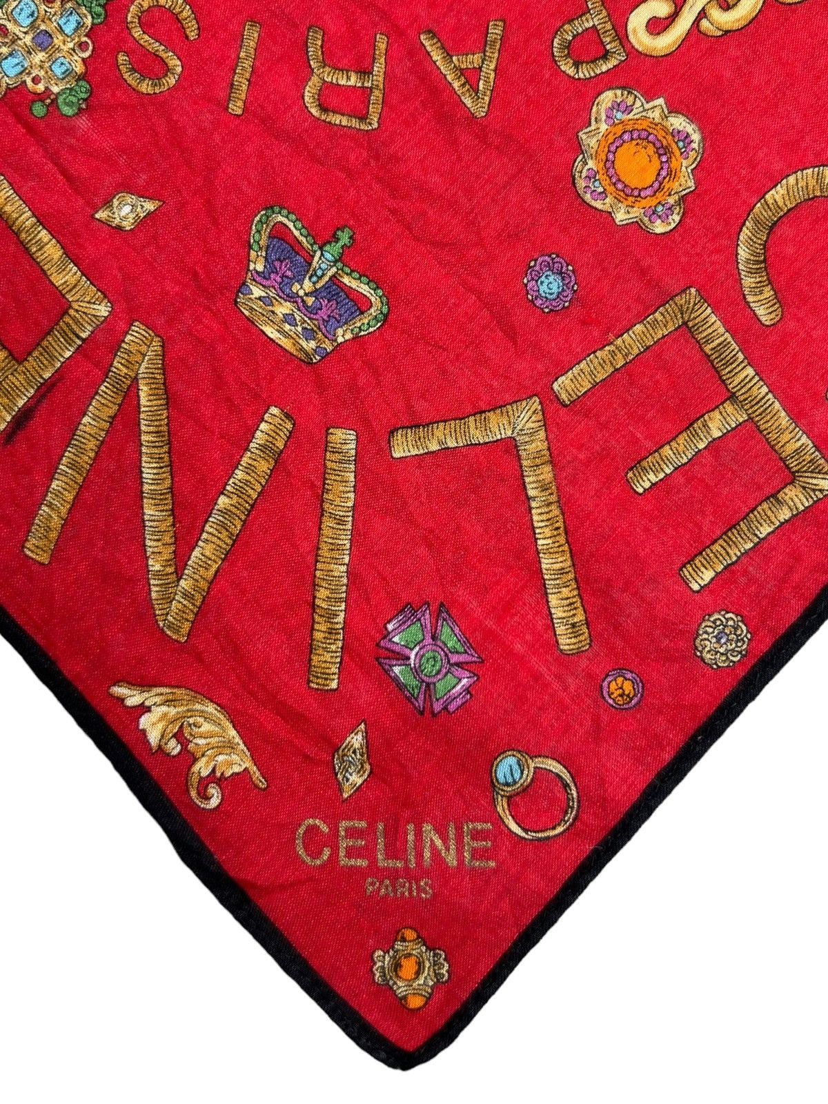 Celine Celine Handkerchief Neckerchief Bandana Pocketsquare Size ONE SIZE - 3 Thumbnail