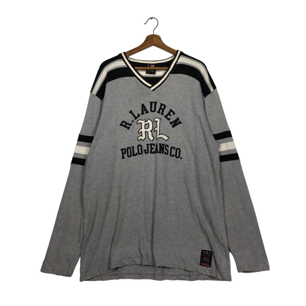 Japanese Brand × Ralph Lauren 📌Vintage Sweatshirt R Lauren Ralph Lauren Jeans Big Logo Size US L / EU 52-54 / 3 - 2 Thumbnail