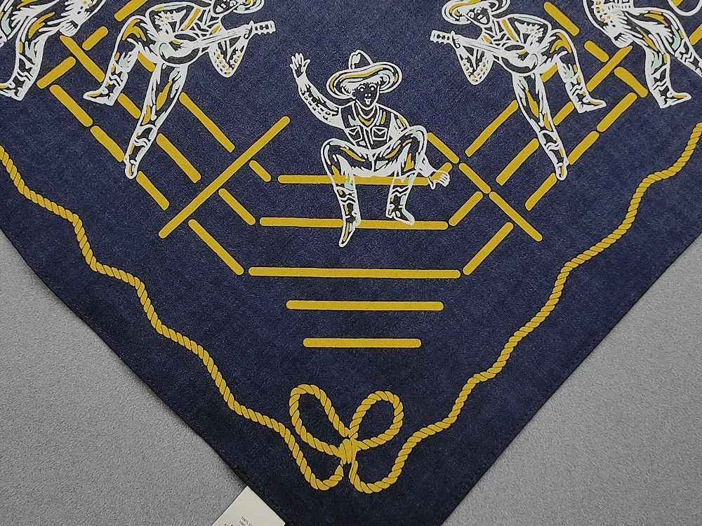 RRL Ralph Lauren RRL INDIGO Bandana COTTON Scarf handkerchief Size ONE SIZE - 13 Thumbnail