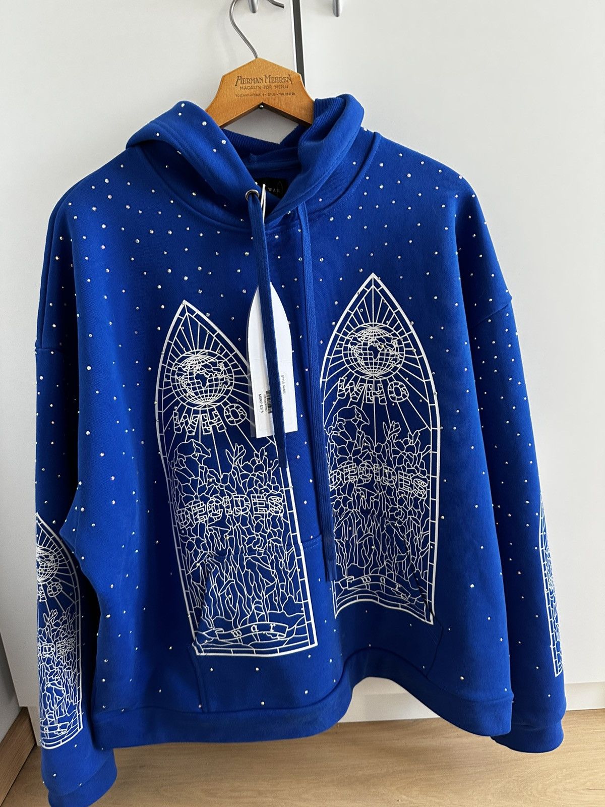 Who Decides War Who decodes war hoodie ‘’Rhinestones’’ Size US M / EU 48-50 / 2 - 6 Thumbnail