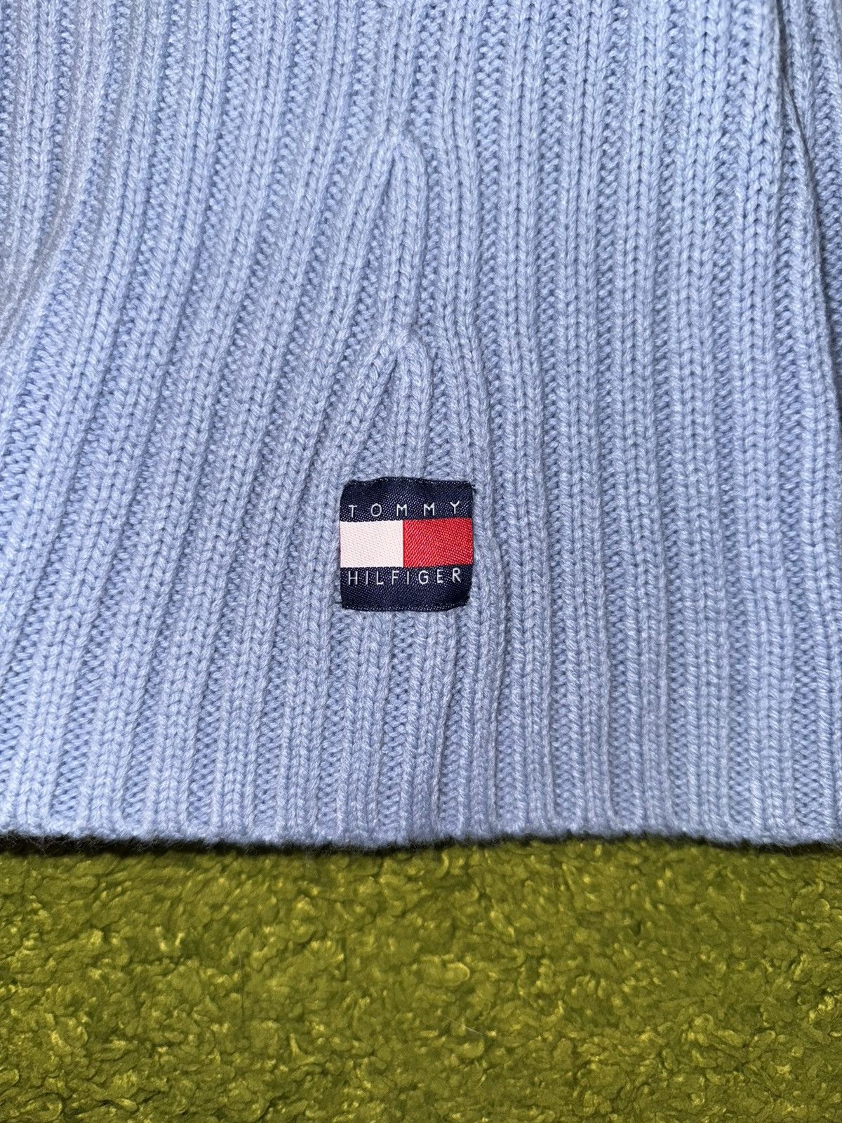 Tommy Hilfiger × Tommy Jeans × Vintage Tommy Jeans by Hilfiger 2000s Y2K wool ribbed knit sweater Size M / US 6-8 / IT 42-44 - 4 Thumbnail