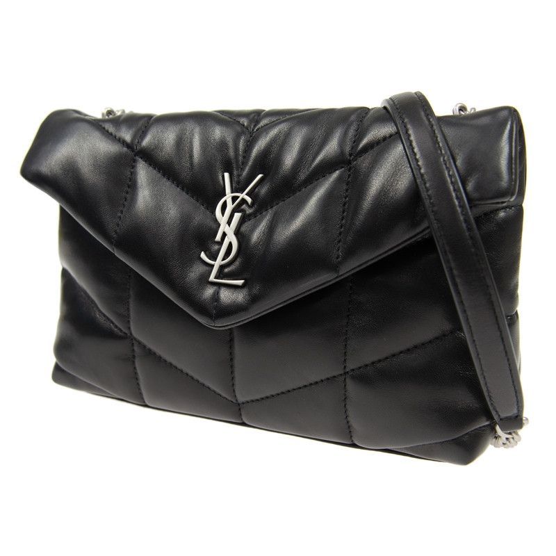 Saint Laurent Paris o1s1wg110124 Puffer Toy Bag in Quilted Lambskin in Black Size ONE SIZE - 2 Thumbnail