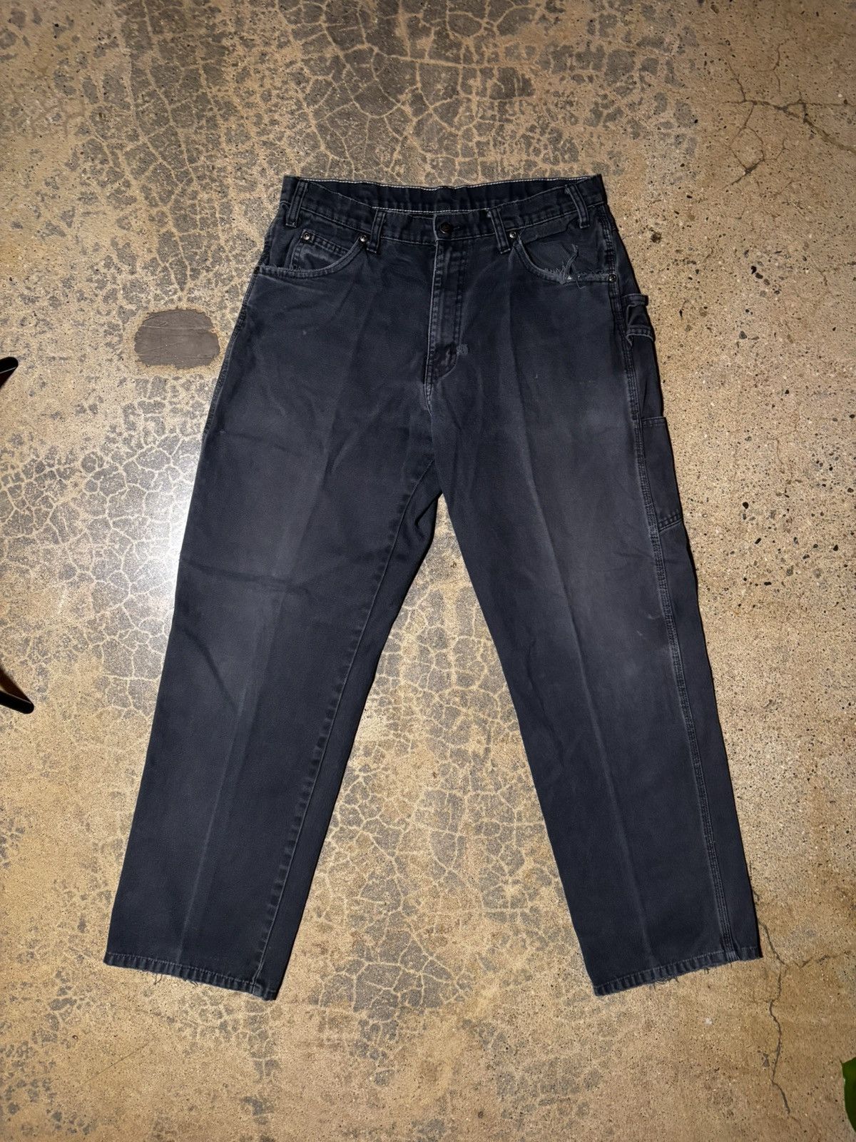 Dickies Faded Blue/Black Dickies Work Pants Size US 34 / EU 50 - 1 Thumbnail