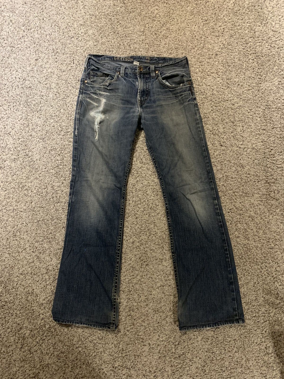 Silver Jeans Co. × Vintage Thrashed Flare Denim Size US 34 / EU 50 - 1 Thumbnail