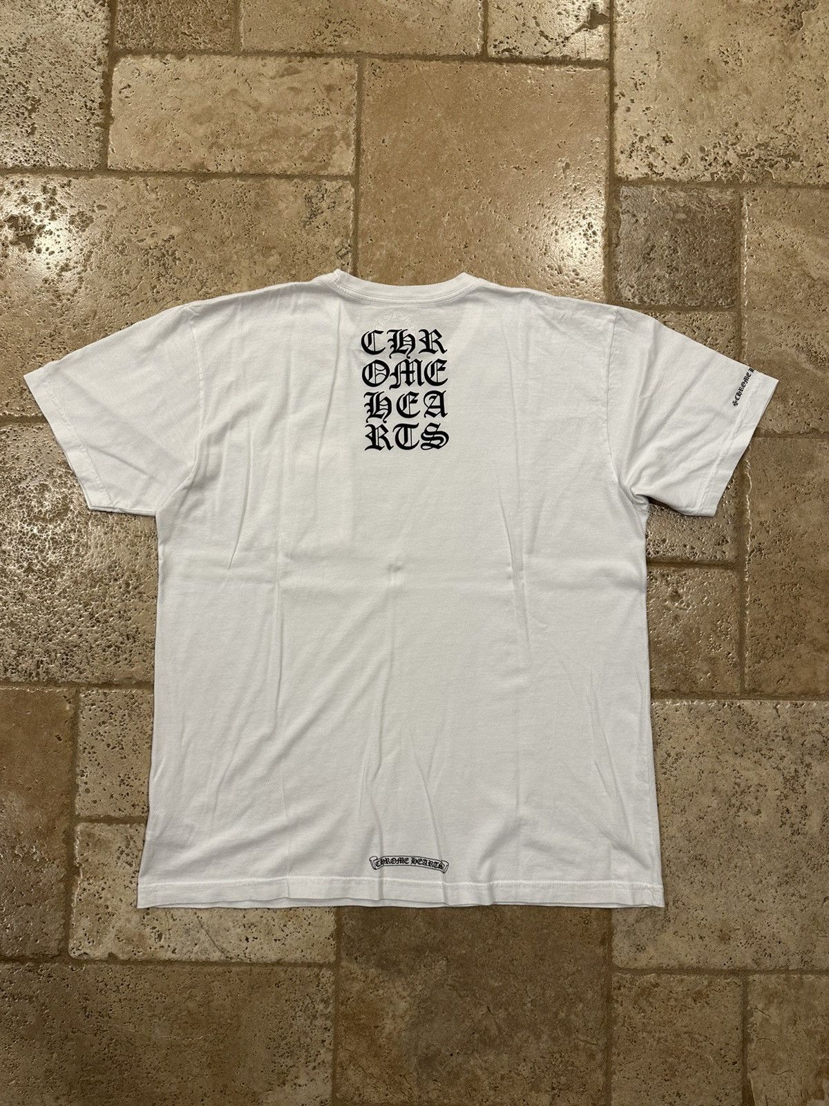 Chrome Hearts Chrome Hearts Script Logo White Short Sleeve T-Shirt Size US XL / EU 56 / 4 - 2 Thumbnail