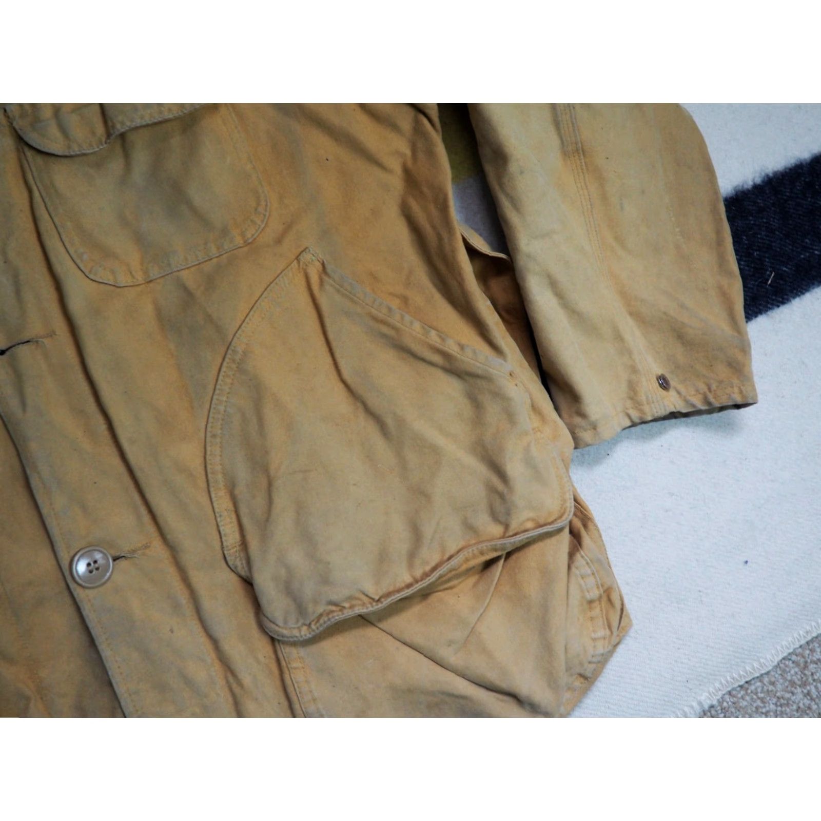 Vintage VTG 60s Black Sheep Tan Canvas Plaid L Field Jacket Outdoor Coat Mens Beige Canvas L Size US L / EU 52-54 / 3 - 6 Thumbnail