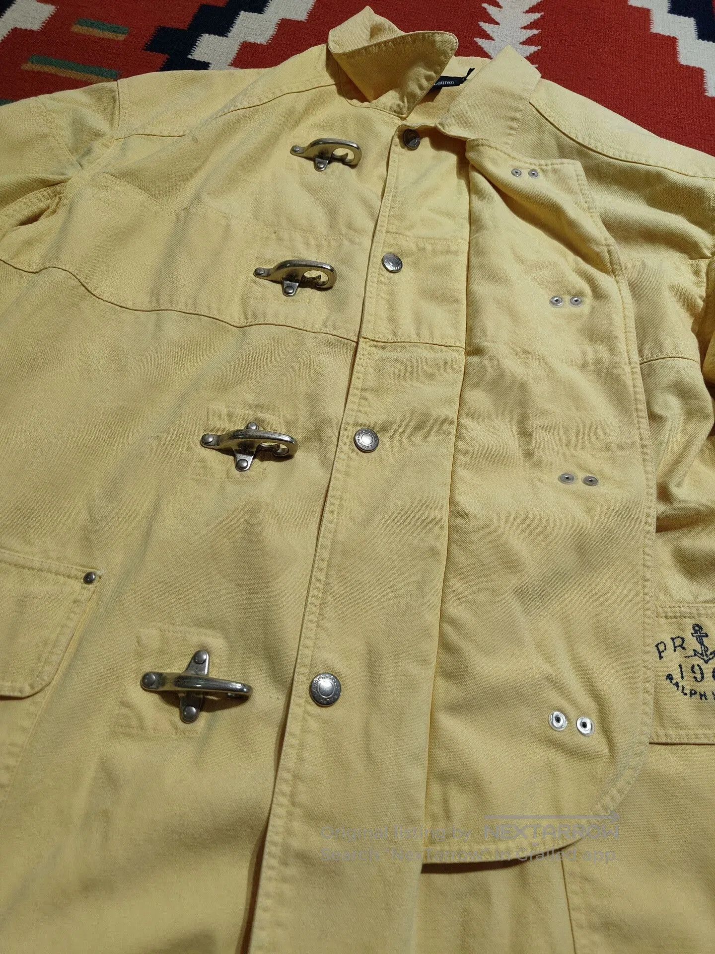 RRL Ralph Lauren Vintage Polo Yellow Firefighter Jacket. Size US XL / EU 56 / 4 - 6 Thumbnail