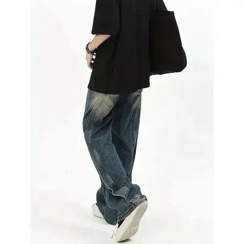 Japanese Brand × Jean Curve Striped Vintage Baggy Jeans Size US 32 / EU 48 - 2 Thumbnail