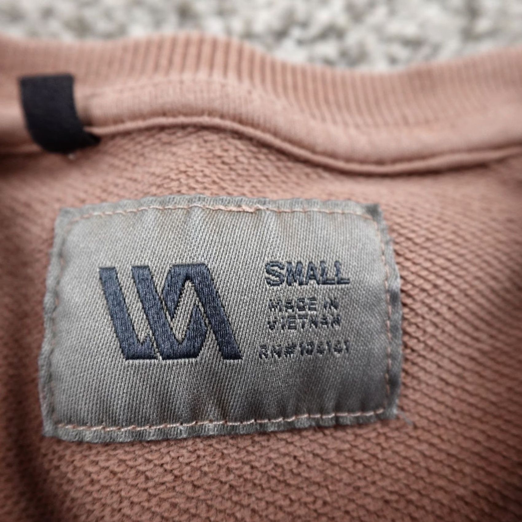 Vintage VRST Sweatshirt Mens S Pullover Crewneck Long Sleeve Pocket Orange Knit Logo Size US S / EU 44-46 / 1 - 5 Thumbnail