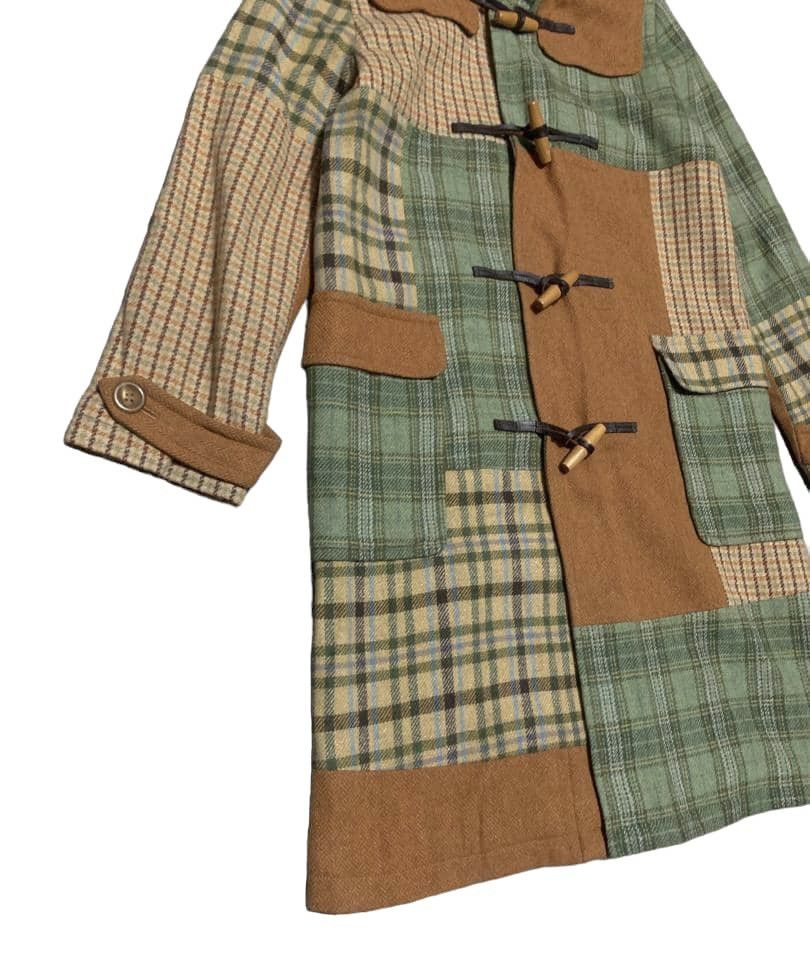 If Six Was Nine Vintage Japanese Patchwork Wool Long Jacket Paodelo Size US M / EU 48-50 / 2 - 2 Thumbnail
