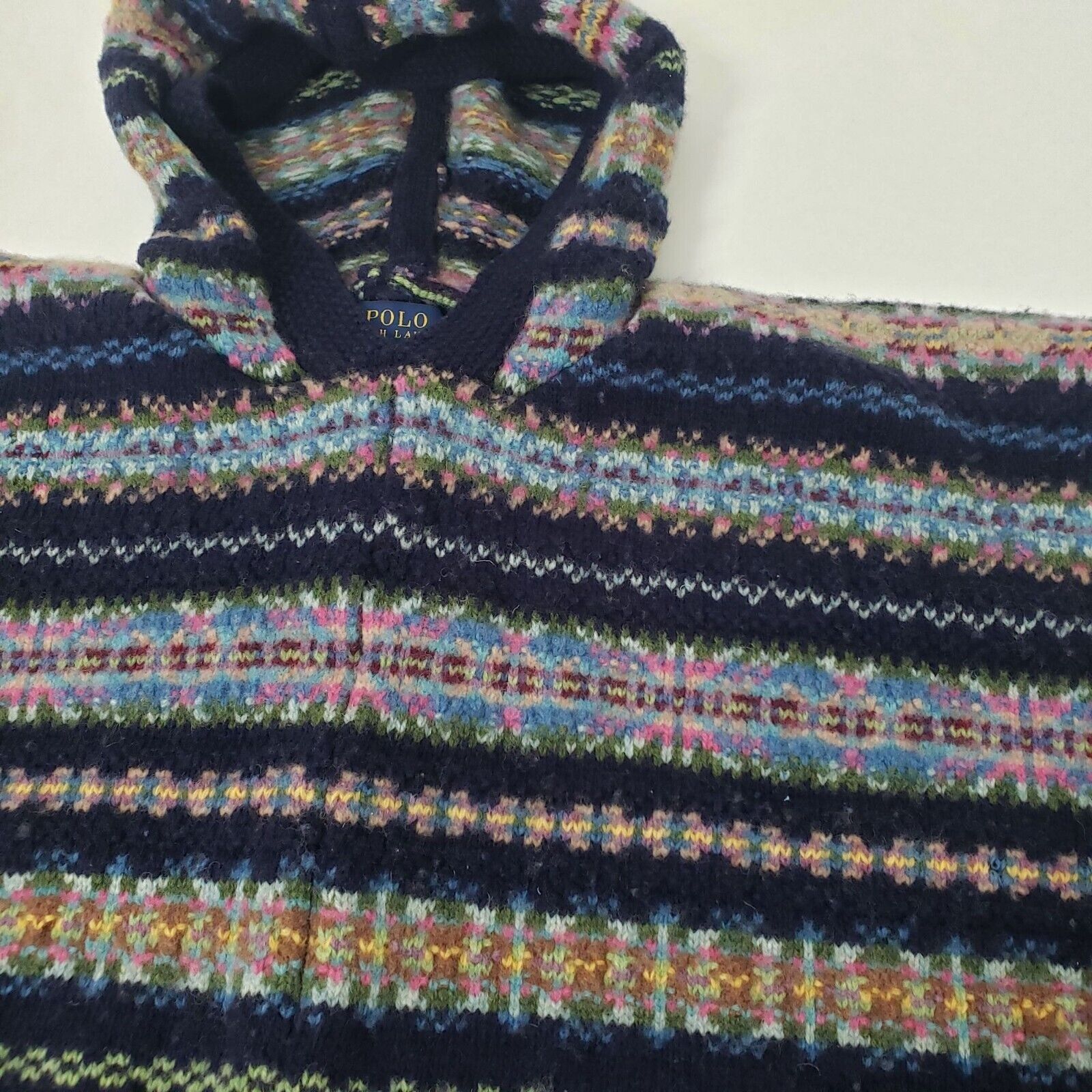 Polo Ralph Lauren Polo Ralph Lauren Fair Isle Hooded Poncho Womens Size S/M Size M / US 6-8 / IT 42-44 - 4 Thumbnail