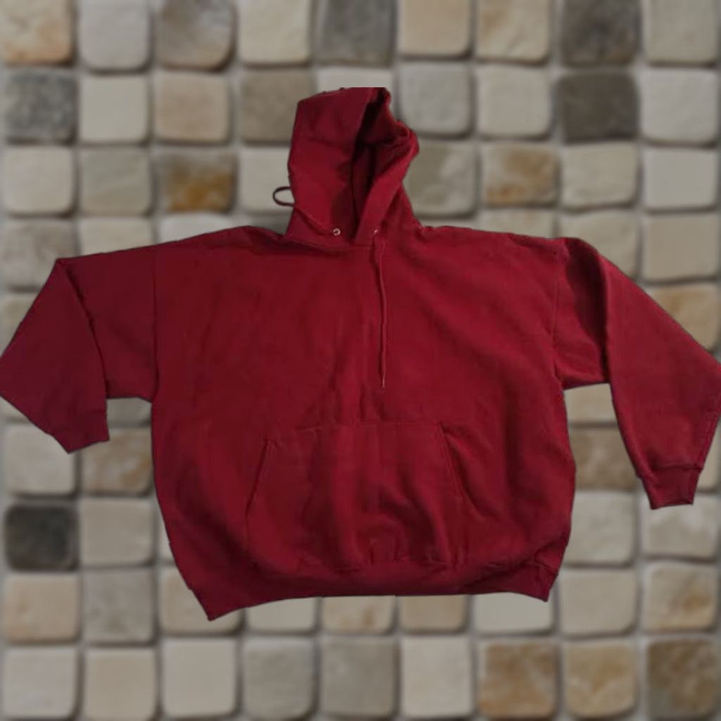 Hanes Hanes Sweatshirt Hooded 3XL Men Burgundy Red Camping Pullover Sweatshirt Size US XXL / EU 58 / 5 - 1 Thumbnail