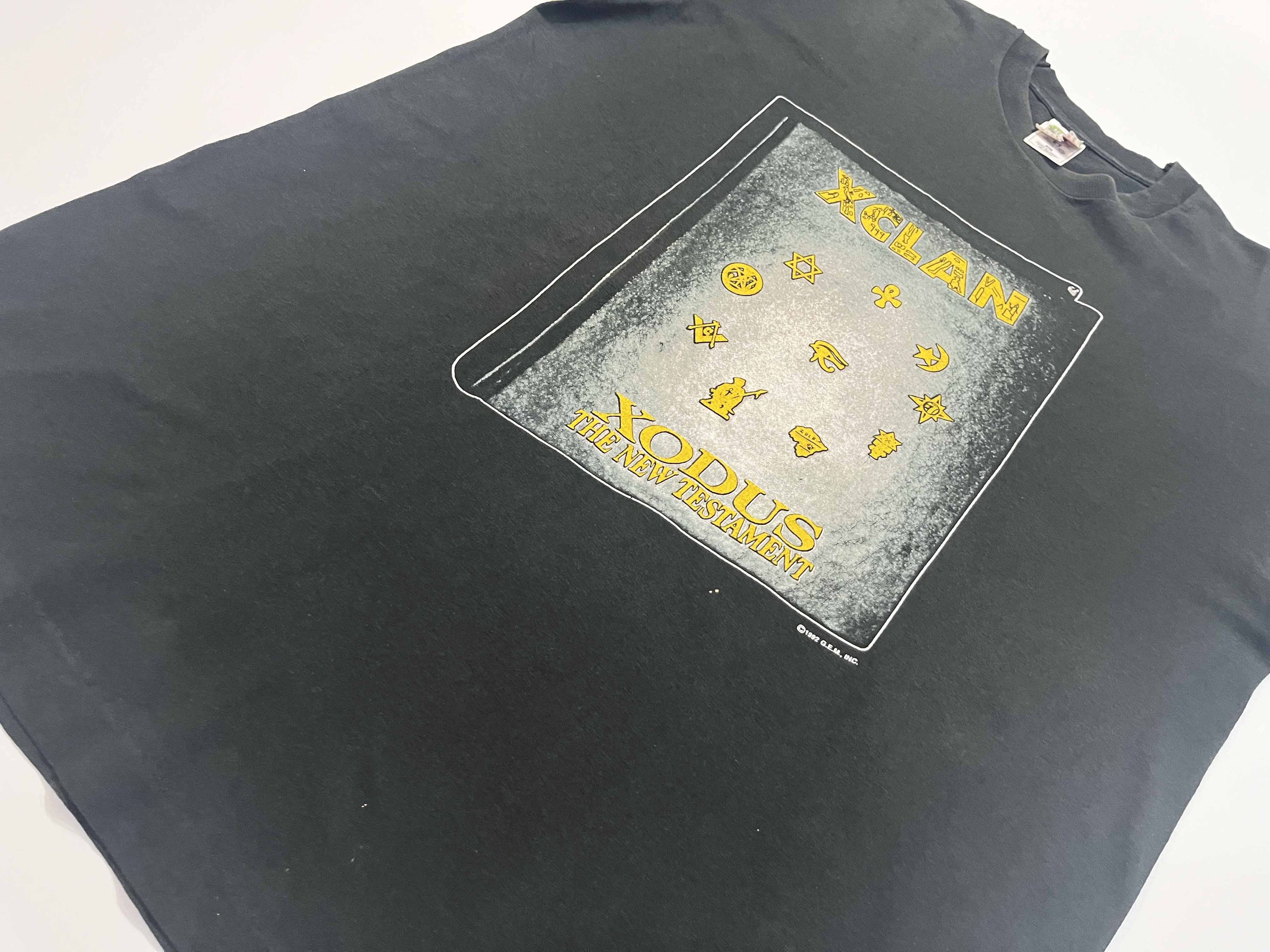 Fruit Of The Loom Vintage FOTL 1992 Xodus X Clan The New Testament T-Shirt Size US XL / EU 56 / 4 - 8 Thumbnail