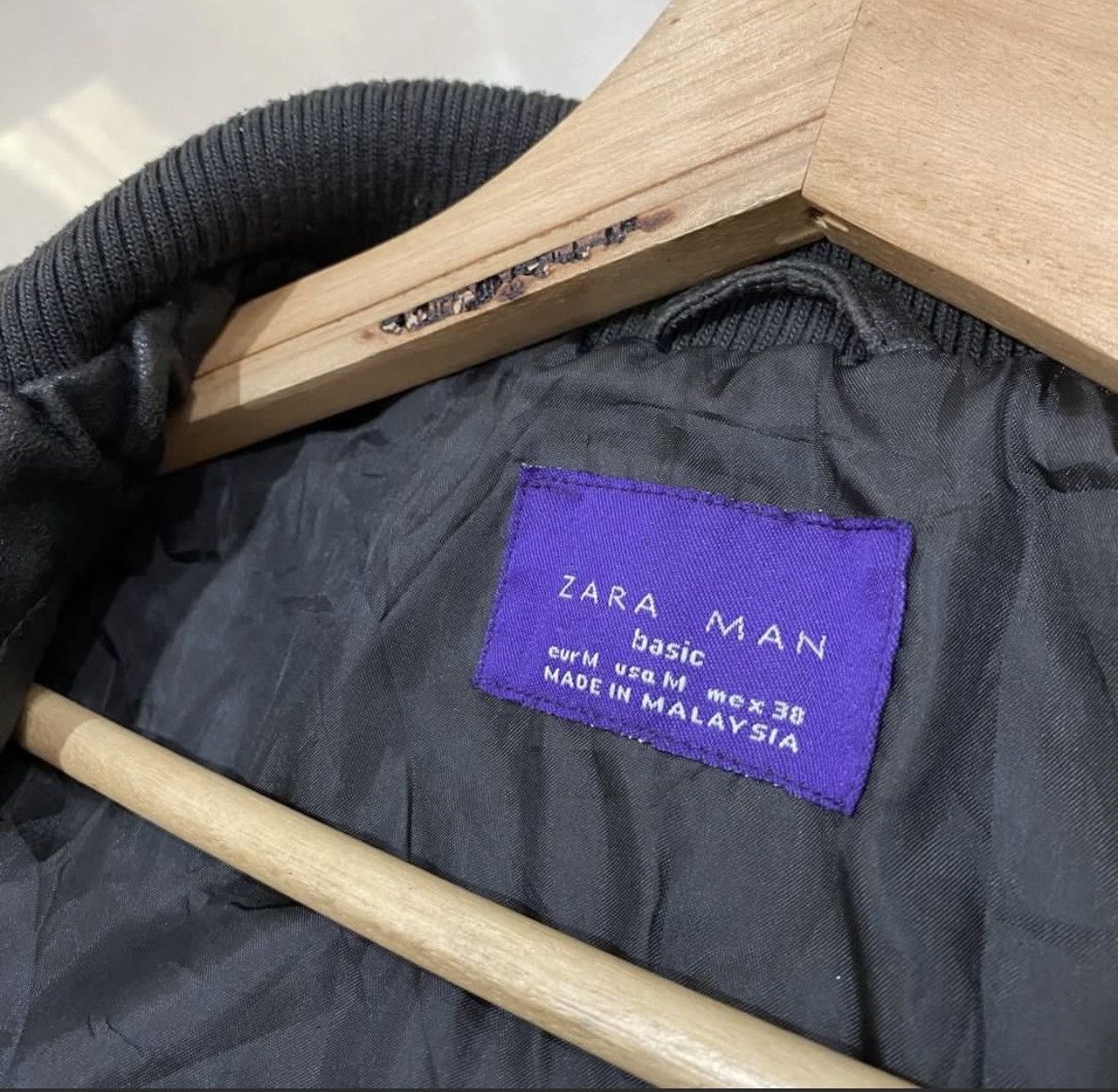 Genuine Leather × Zara ☀️VINTAGES ZARA MAN GENUINE LEATHER BIKERS JACKET Size US S / EU 44-46 / 1 - 8 Thumbnail