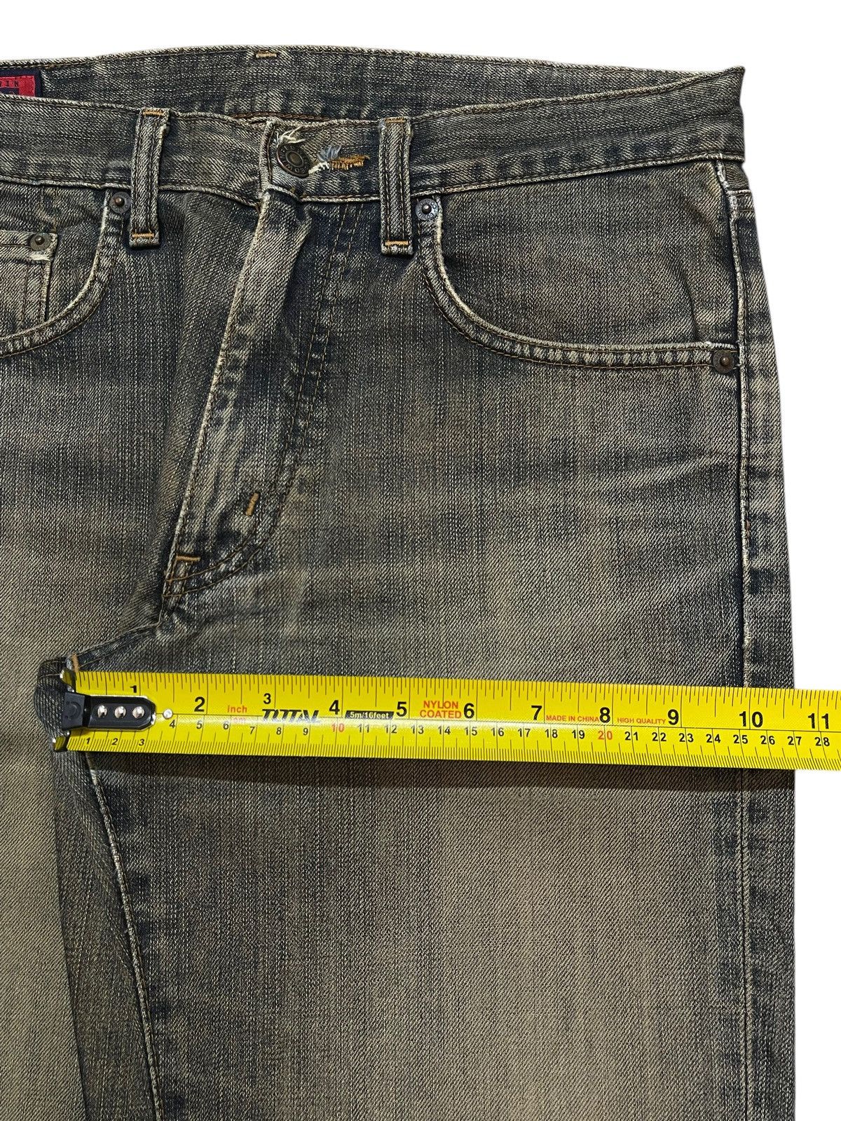 Edwin Vintage Edwin 503z Mud Wash Faded Style Whiskers Loose Jeans Size US 30 / EU 46 - 19 Thumbnail