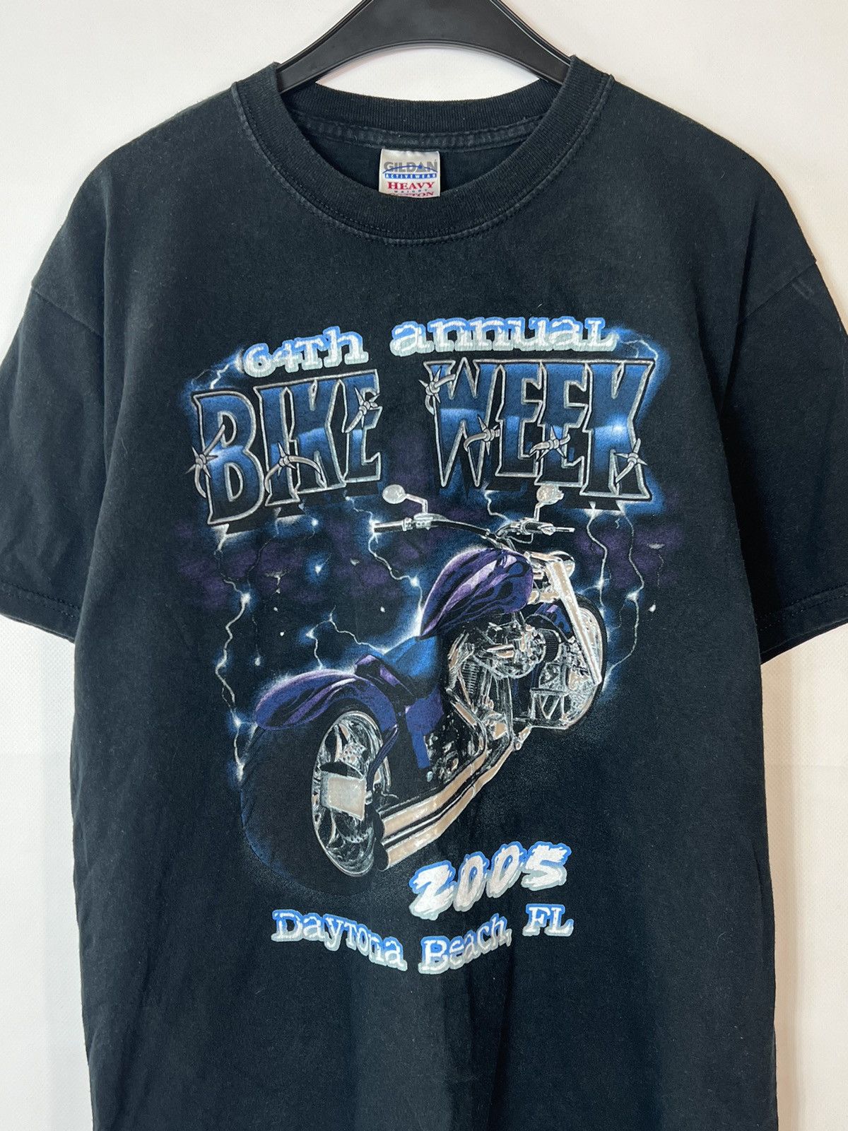Harley Davidson × Vintage Bike Week 2005 vintage t-shirt Gildan heavy cotton Size US M / EU 48-50 / 2 - 4 Thumbnail
