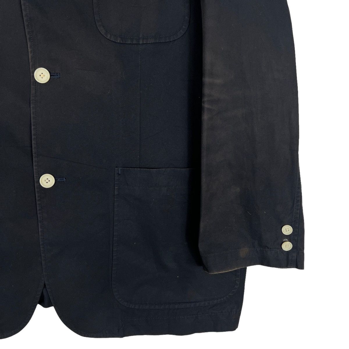 Issey Miyake 🔥 W.ROOTS CLASSIC INDIGO CHORE JACKET MADE IN JAPAN Size US XXL / EU 58 / 5 - 5 Thumbnail