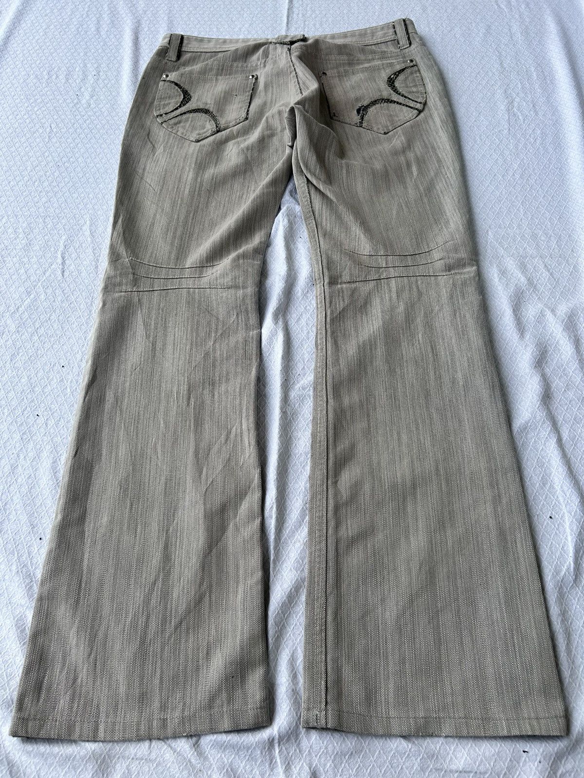 Hysteric Glamour 💸BINDINGOFFER💸Flared jeans snake skin takaiq Ifsixwasnine Size US 32 / EU 48 - 2 Thumbnail