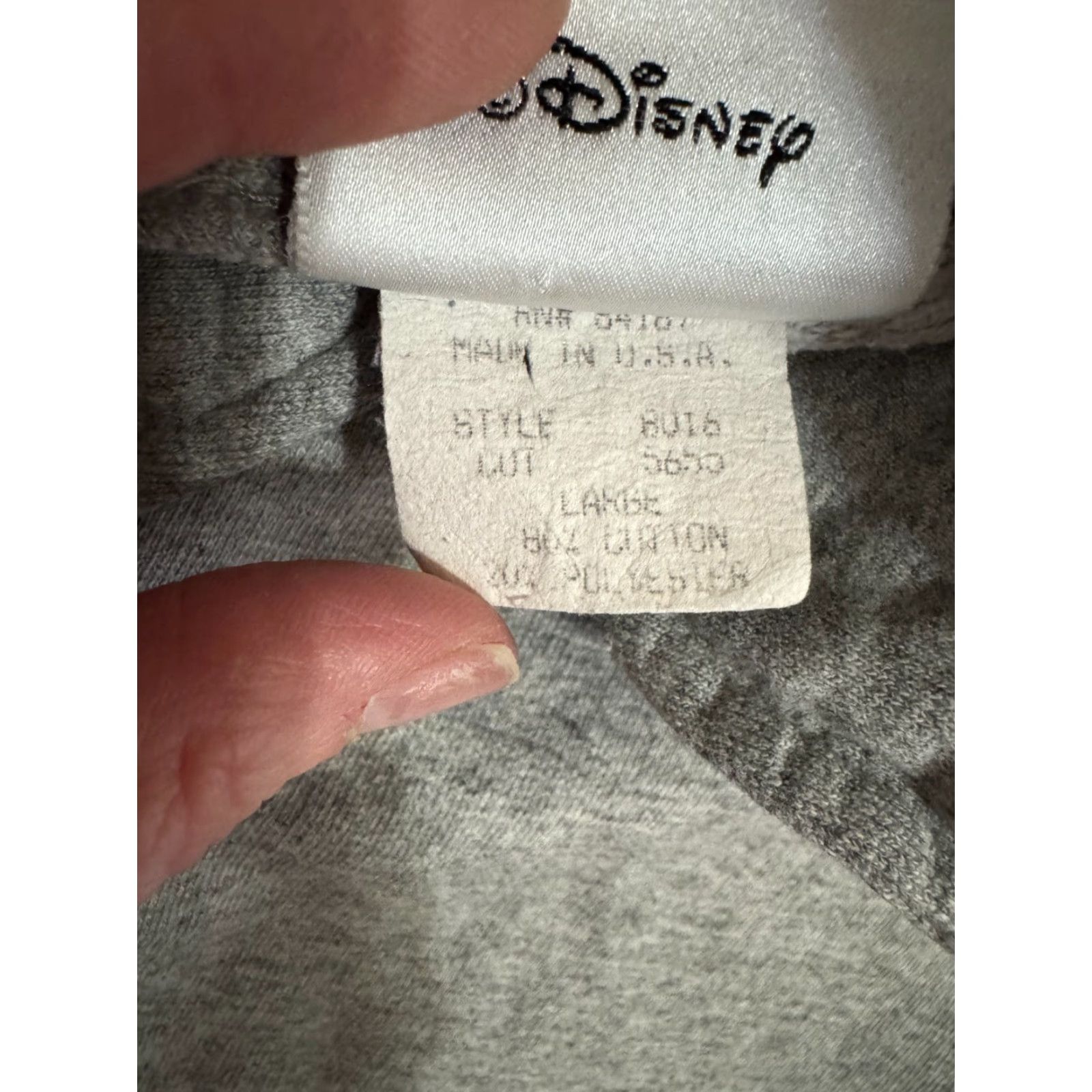Disney VINTAGE Disney World Mickey Mock Neck Sweater Women Gray L Pullover Long Sleeve Graphic Print USA Size L / US 10 / IT 46 - 5 Thumbnail