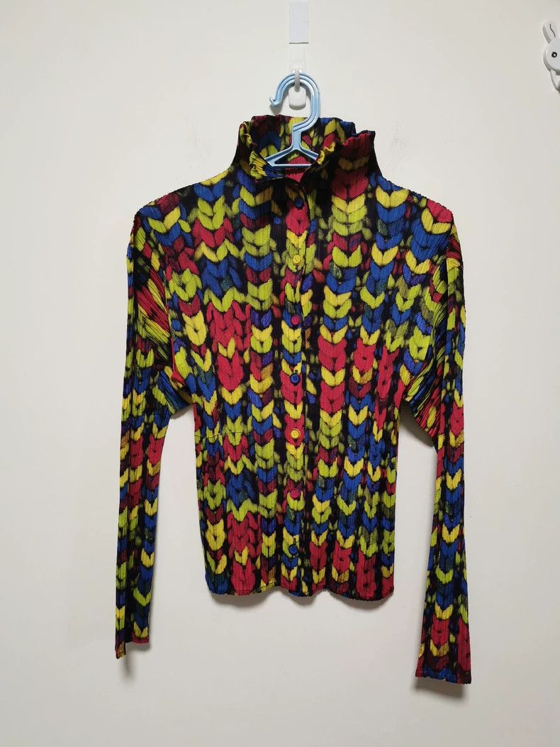 Issey Miyake Issey Miyake Pleated Wheat Ear Top - dmc Size US M / EU 48-50 / 2 - 1 Thumbnail