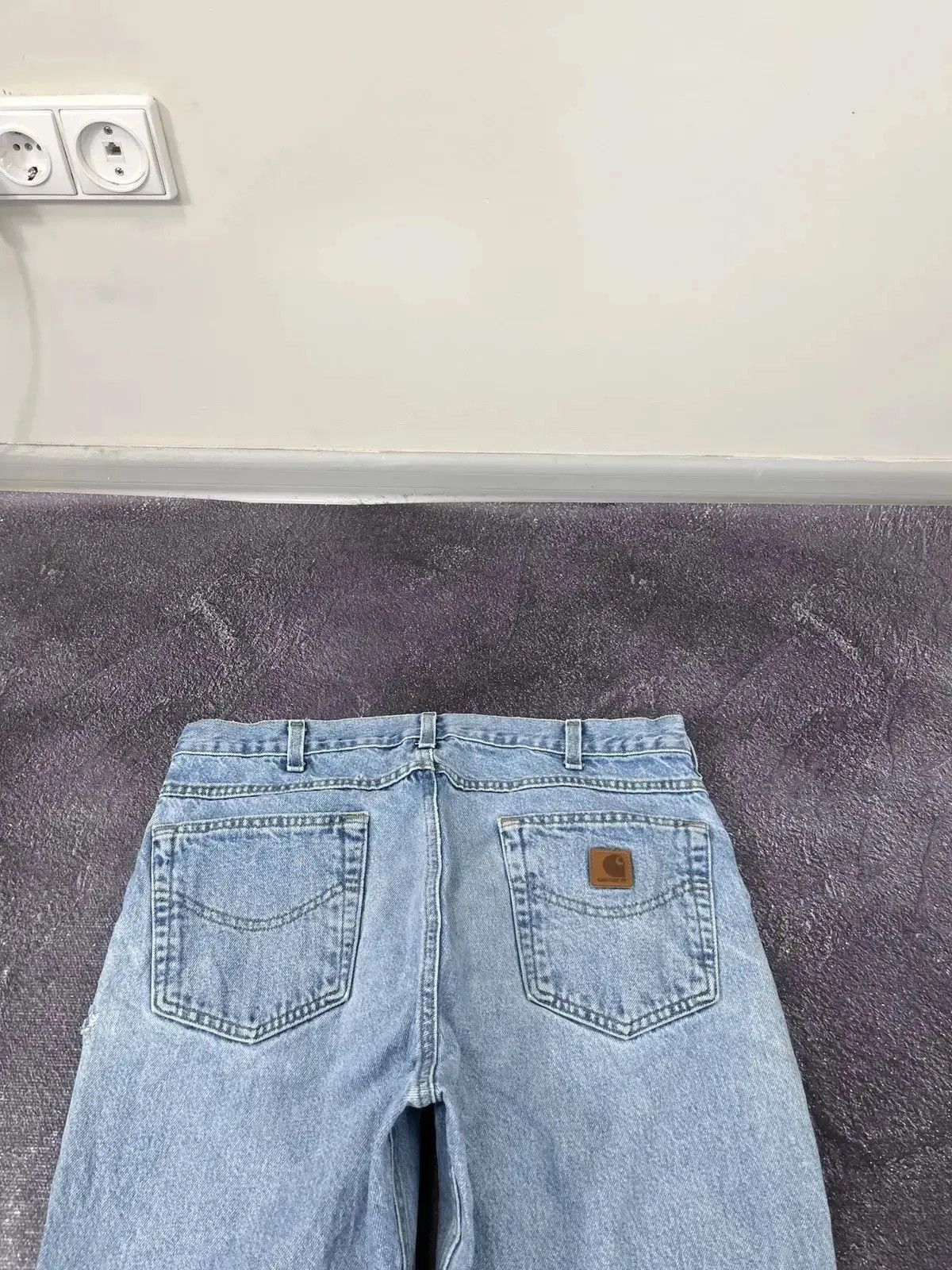 Carhartt × Vintage Vintage Carhartt Light Blue Traditional Fit Denim Hype Jeans Size US 36 / EU 52 - 5 Thumbnail