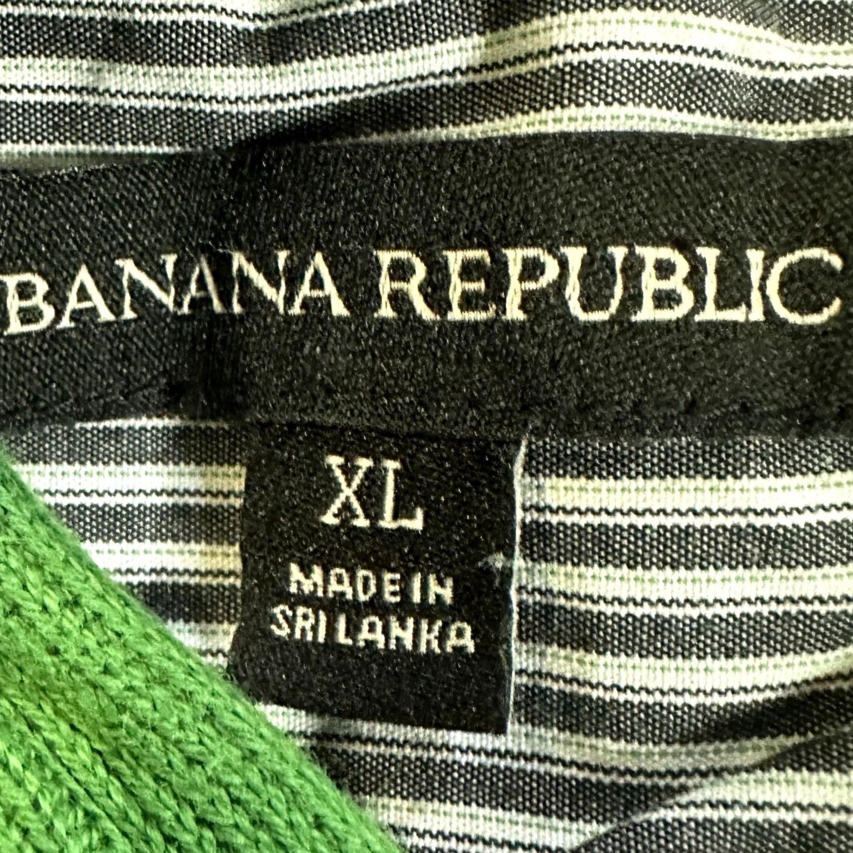 Banana Republic Banana Republic Sweatshirt Pullover Mens XL Green Quarter Zip Elbow Patch Cotton Size US XL / EU 56 / 4 - 4 Thumbnail