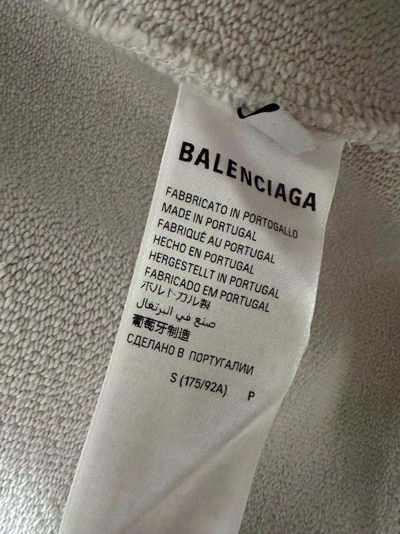 Balenciaga Balenciaga Alphabet Full Print Casual Beige Hoodie Sweatsh Size US S / EU 44-46 / 1 - 4 Thumbnail