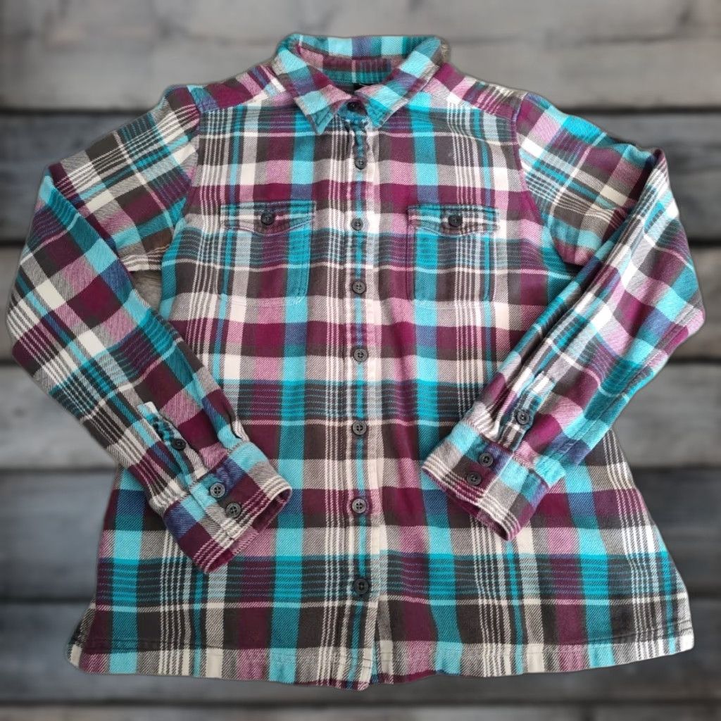 Patagonia Patagonia Fjord Flannel Button Shirt Womens 8 Plaid Organic Cotton M 53915 Size M / US 6-8 / IT 42-44 - 1 Thumbnail