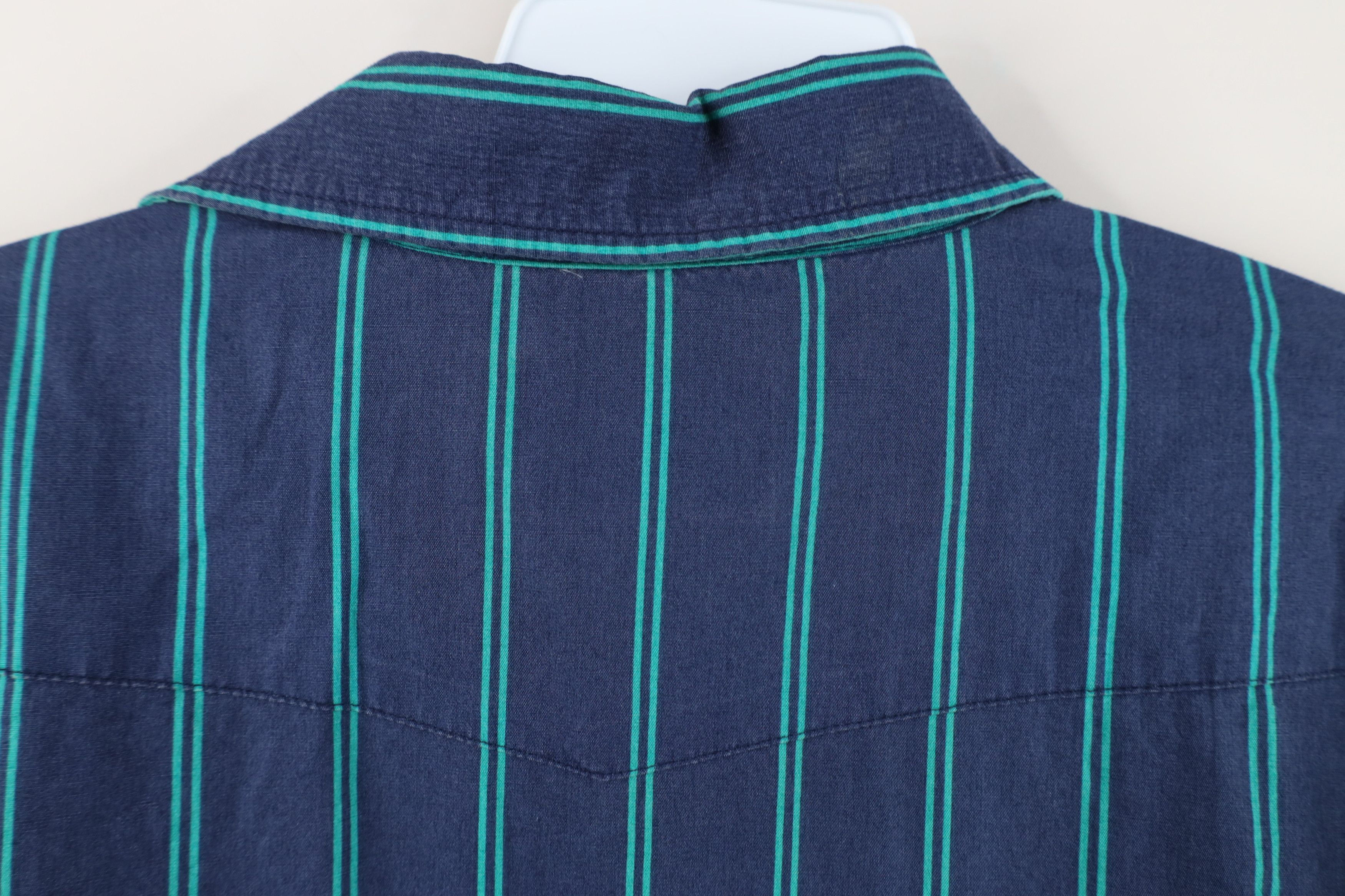 Vintage Vintage 90s Streetwear Striped Western Cowboy Button Shirt Size US M / EU 48-50 / 2 - 10 Thumbnail
