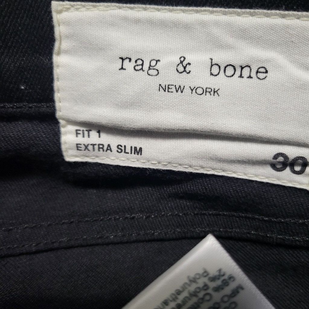 Rag & Bone Rag & Bone Jeans 30/27 Men's Fit 1 Extra Slim Cotton Size US 30 / EU 46 - 8 Thumbnail